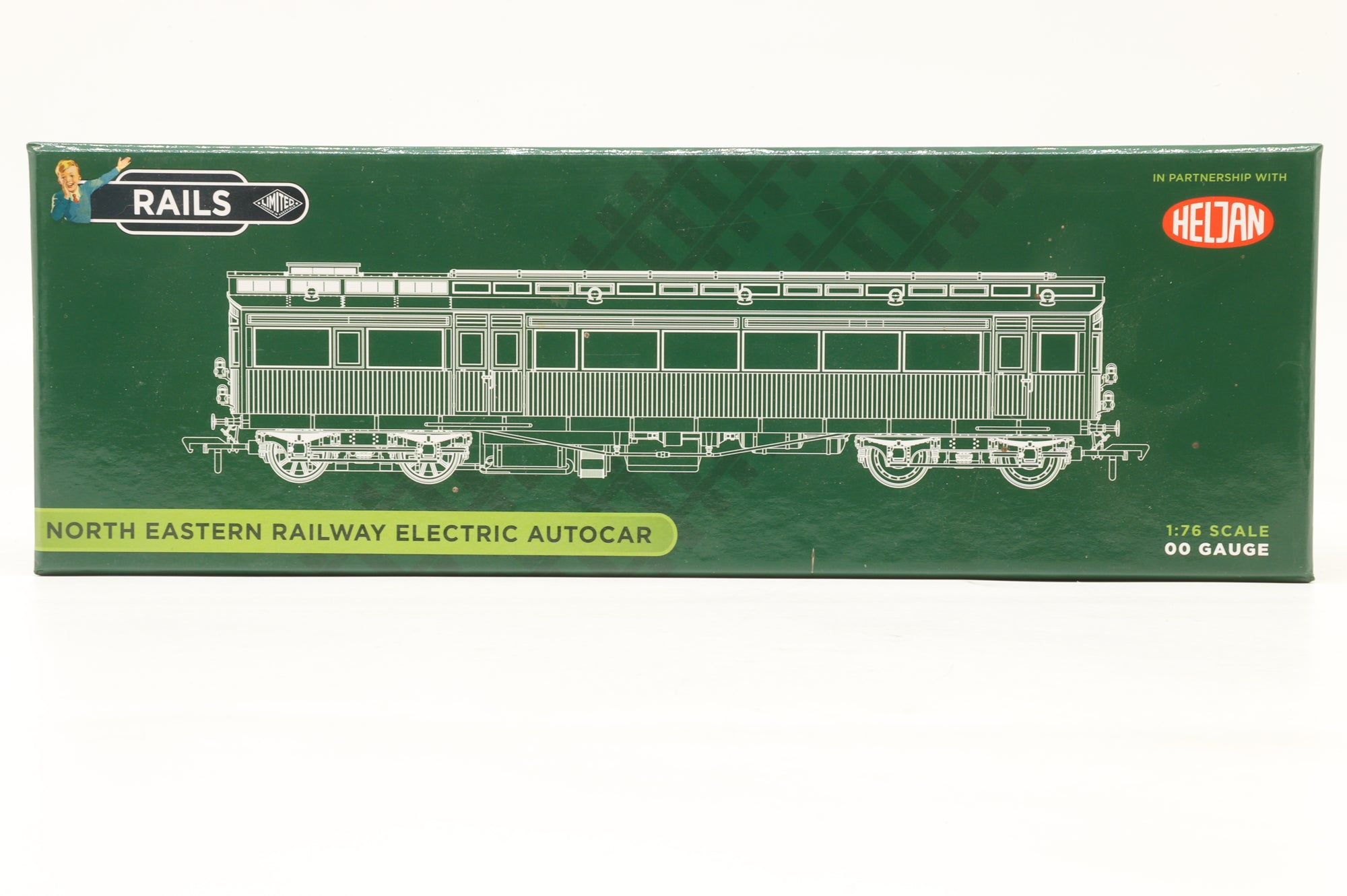 Heljan OO 31700 NER Red/Cream Electric Autocar No. 3170 Rails Exclusive