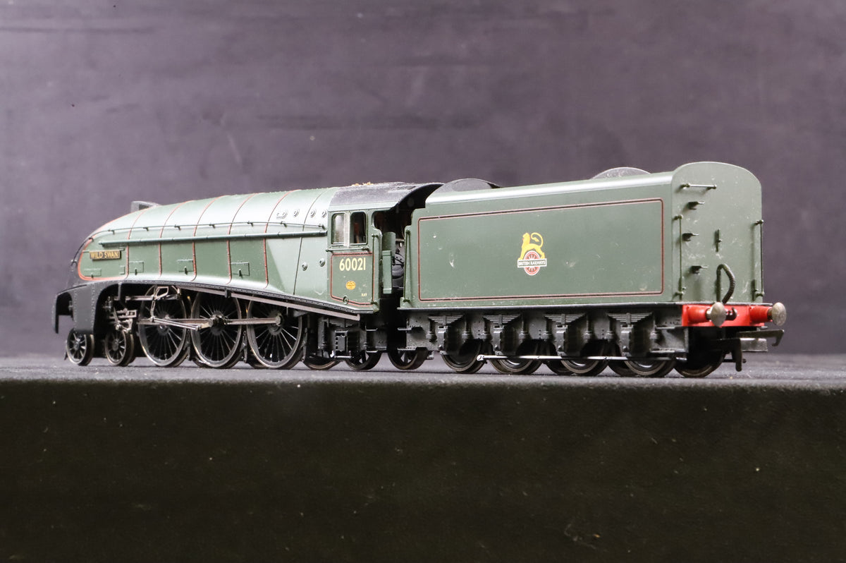 WORKSHOP Hornby OO R2615 Class A4 60021 &#39;Wild Swan&#39; in Lined BR Green w/ Early Crests - Non Runner