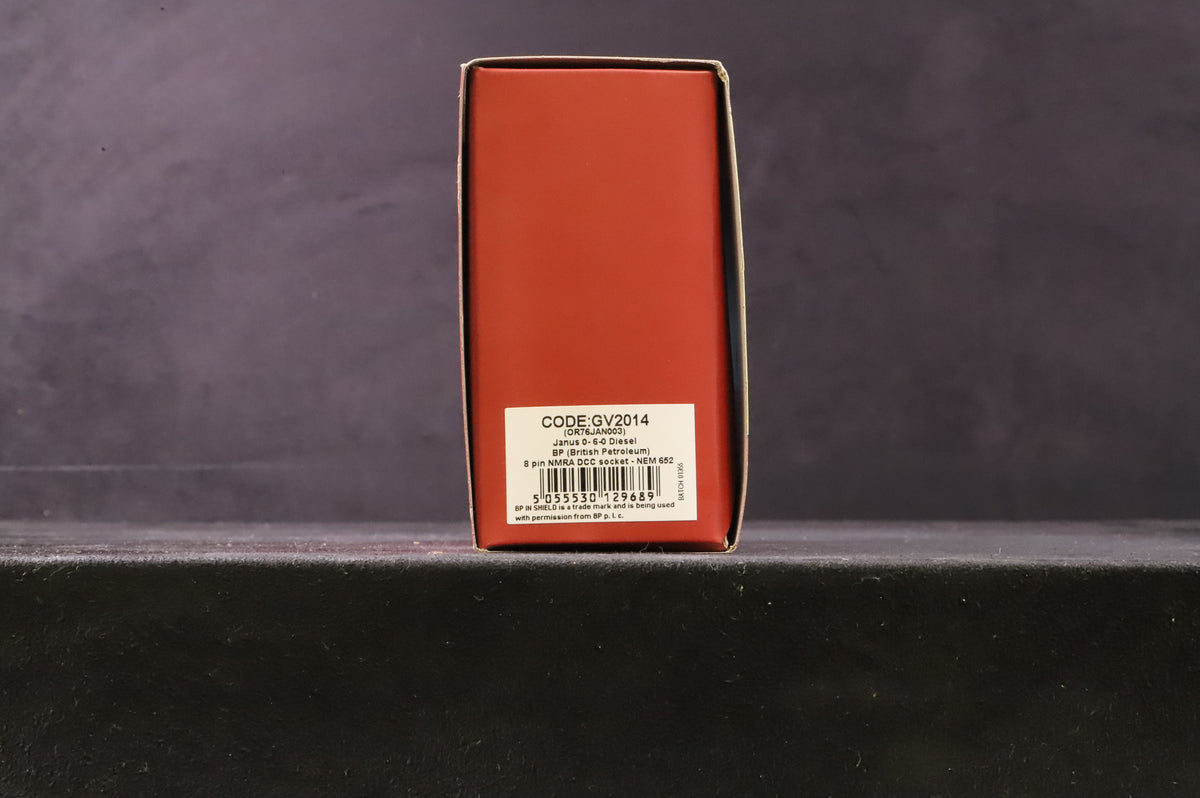 Oxford Rail GV2014/OR76JAN003 Janus 0-6-0 in BP Turqoise Livery w/ Wasp Stripe