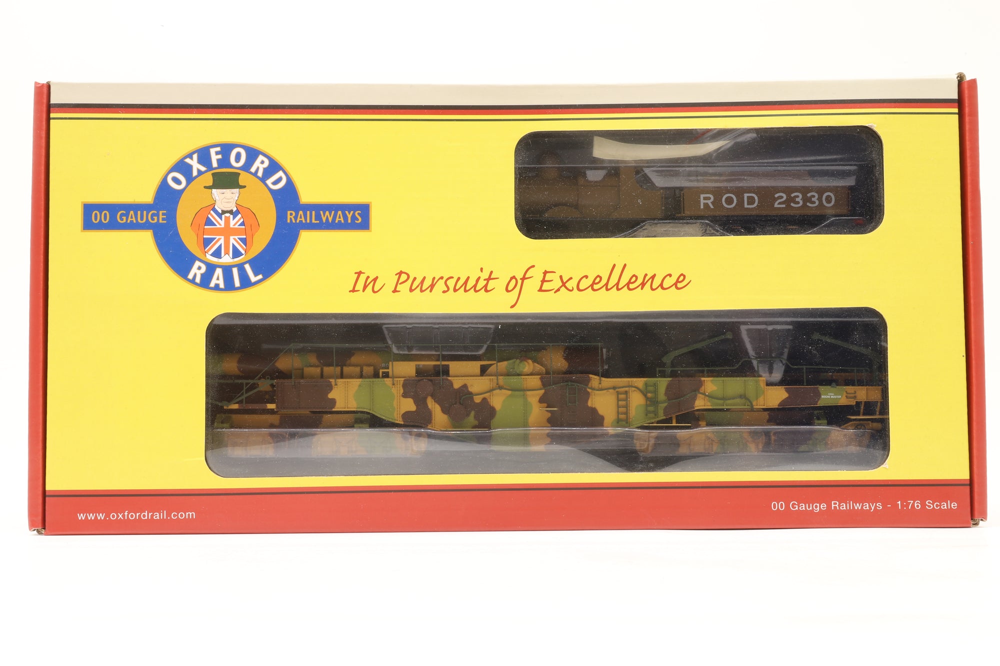 Oxford Rail OO OR76BOOM01 WWI Boche Buster Train Set