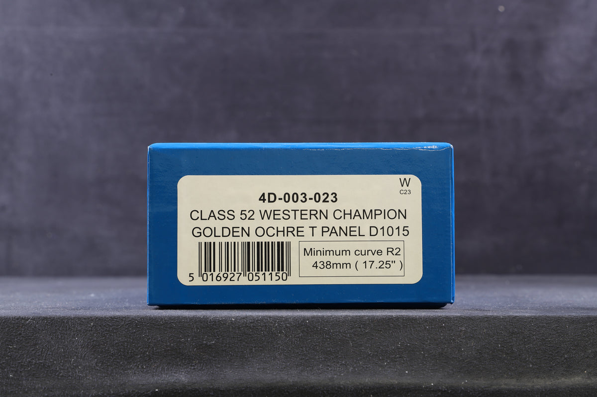 Dapol OO 4D-003-023 Class 52 &#39;Western Champion&#39; Golden Ochre T Panel &#39;D1015&#39;