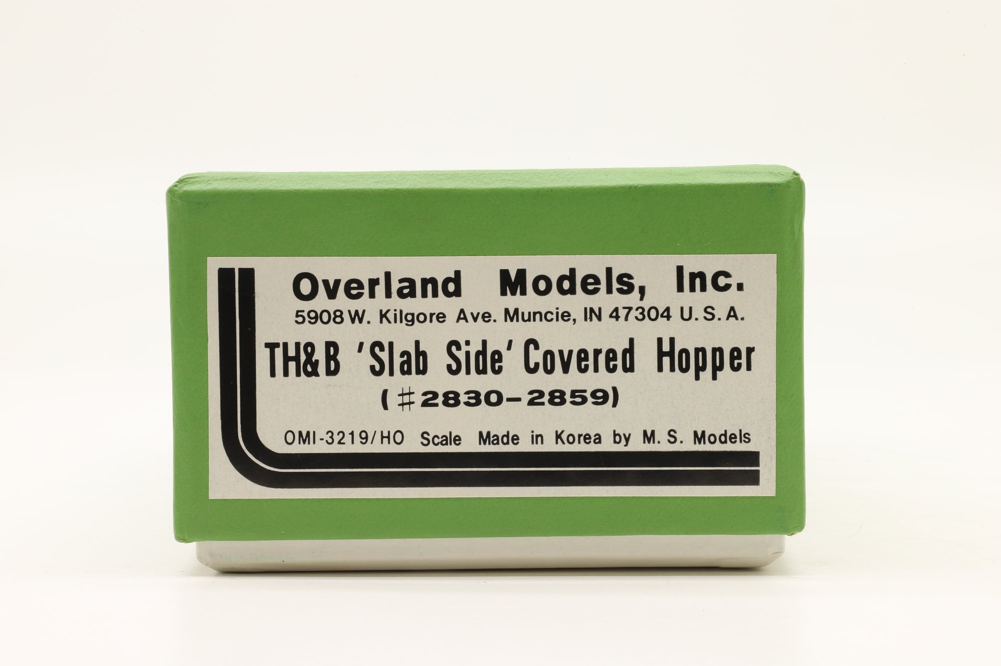 Overland HO Brass 3219 TH&B 'Slab Side' Covered Hopper Unpainted