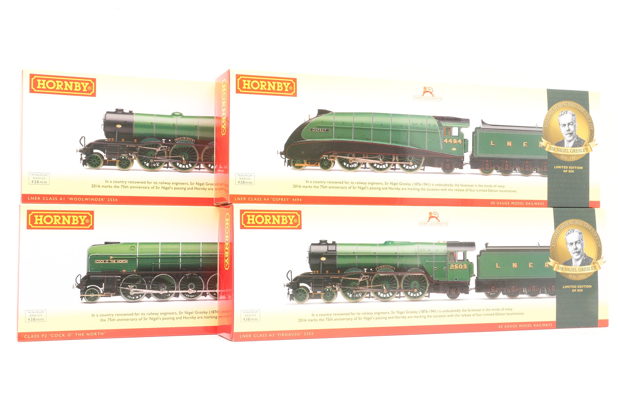 Hornby OO R3500 The Sir Nigel Gresley Collection Incl. Classes A1/3/4 & P2
