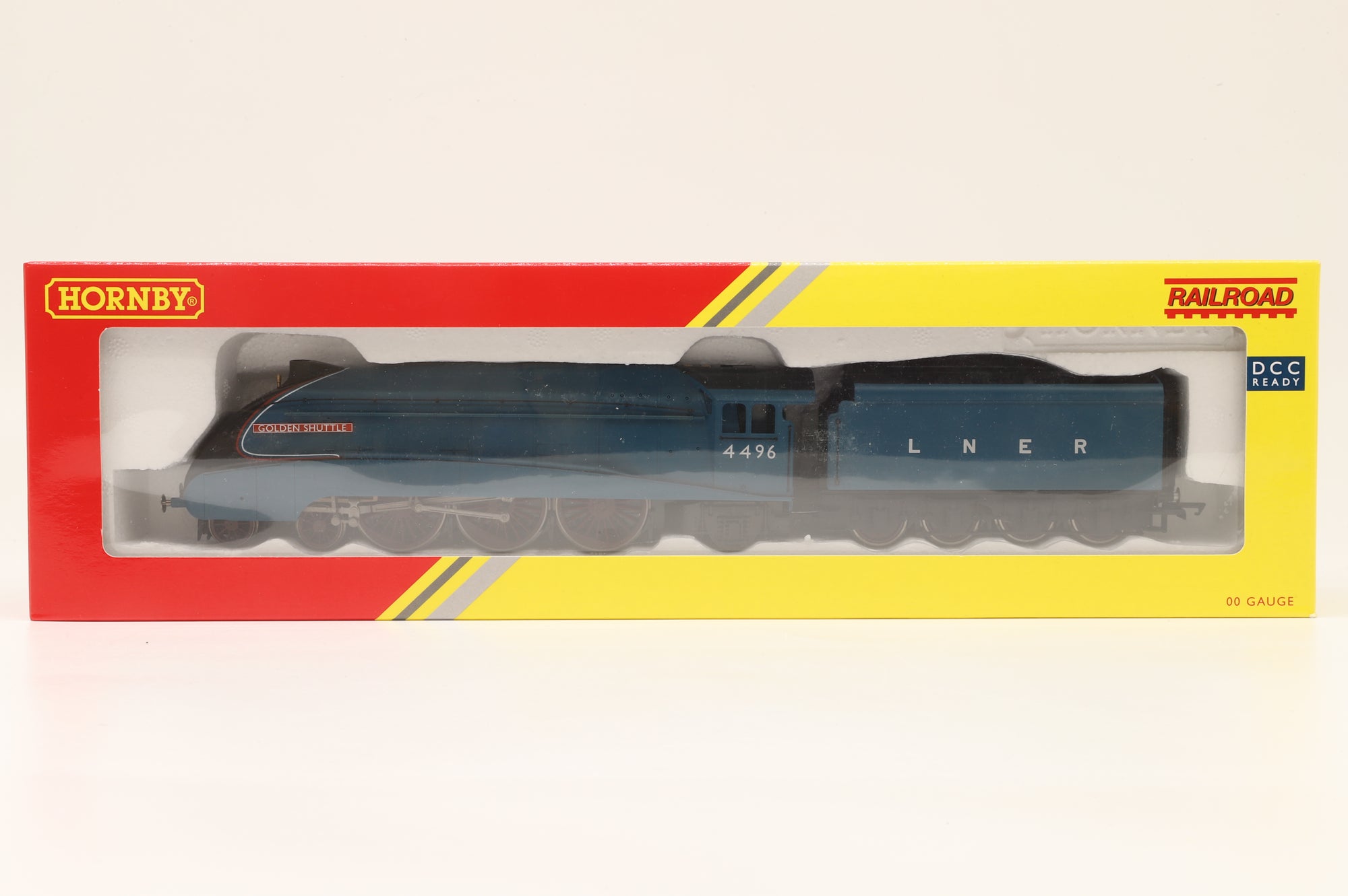 Hornby OO R3280 Class A4 '4496' 'Golden Shuttle' LNER Garter Blue