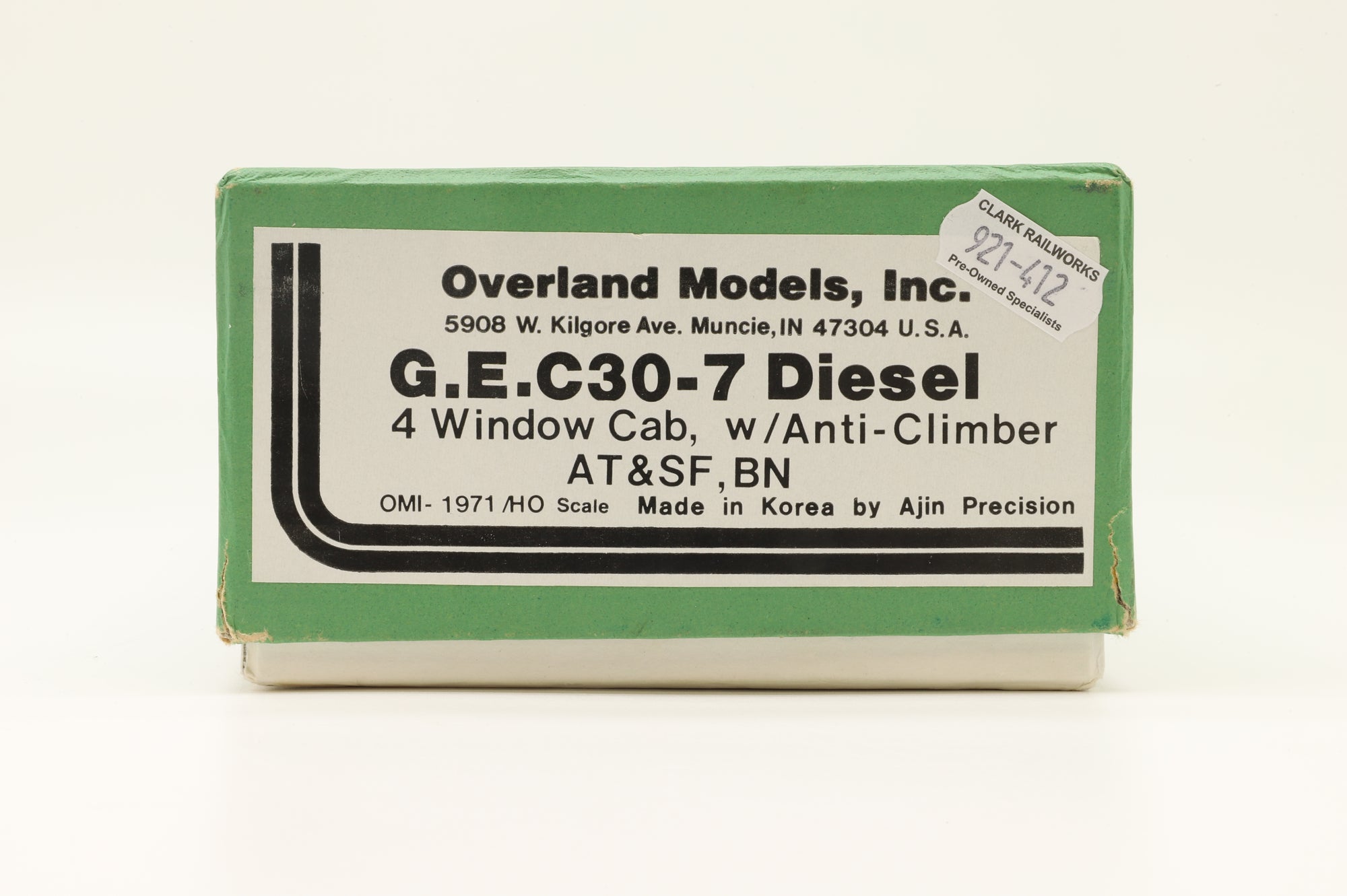Overland Models HO Brass OMI-1971 GE C30-7 Diesel Loco w/ 4 Window Cab & Anti-Climber - Unpainted