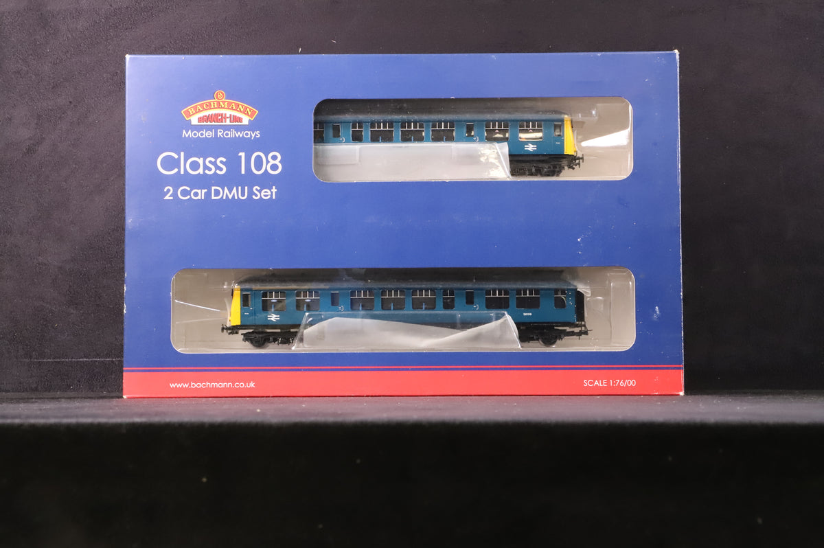 Bachmann OO 32-904DC Class 108 2 Car DMU BR Blue DCC Sound
