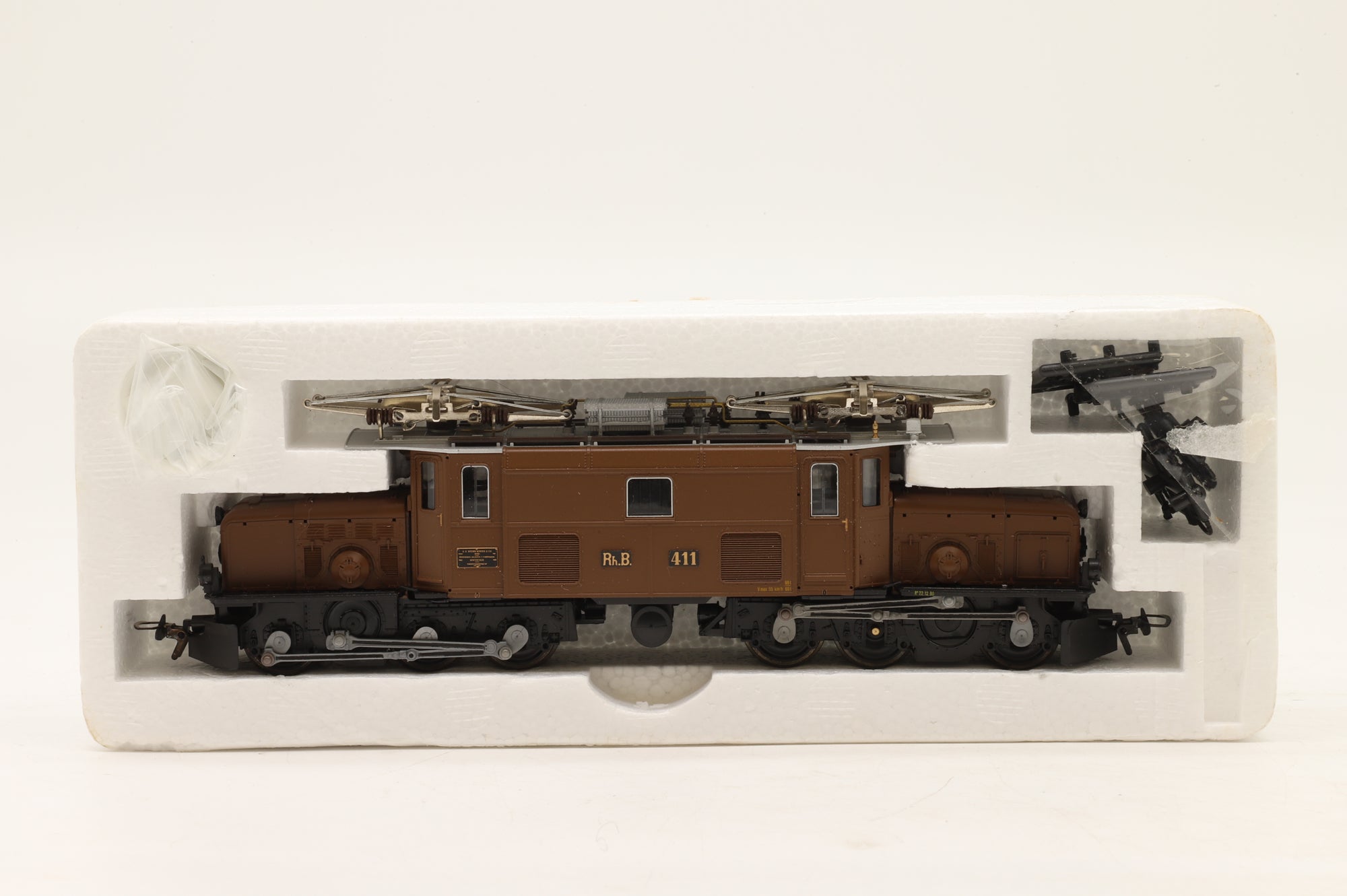 BEMO HOm Ge 6/6 #411 in RhB Brown