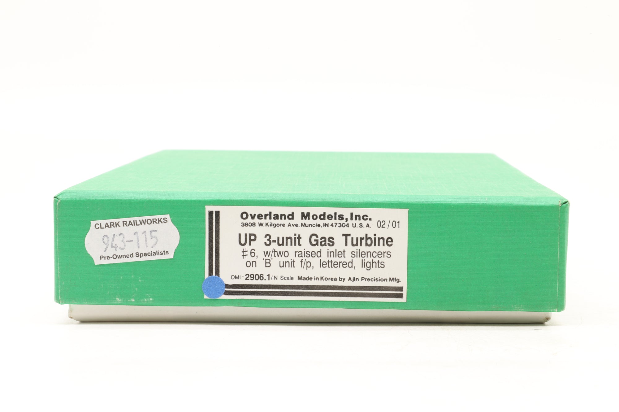 Overland Models/Ajin N 2906.1 UP 3-Unit Gas Turbine Locomotive No. 6