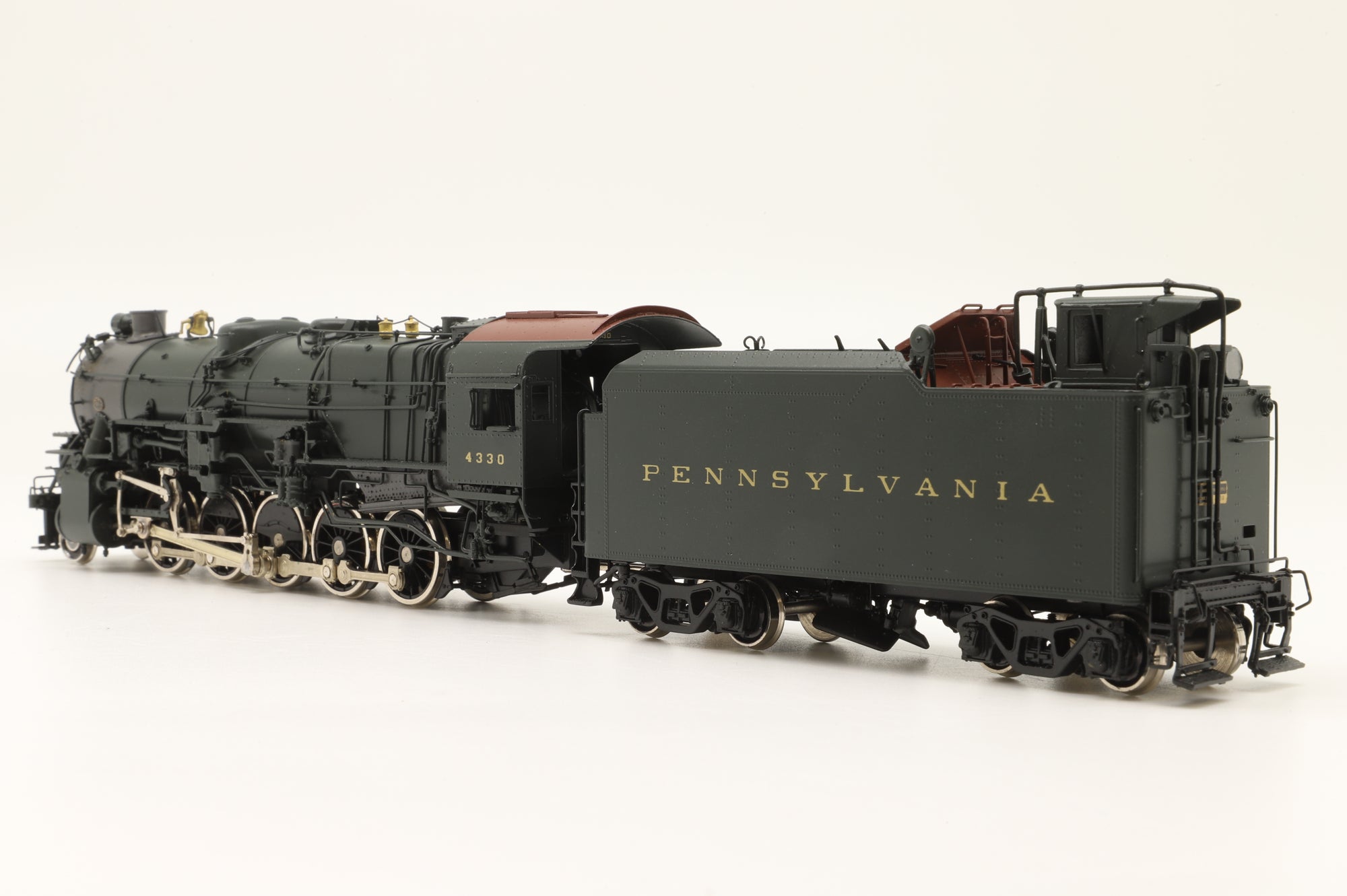 WORKSHOP Railworks Ltd HO L-2472P '4330' P.R.R. 1-1s 2-10-0, Factory Painted Brass