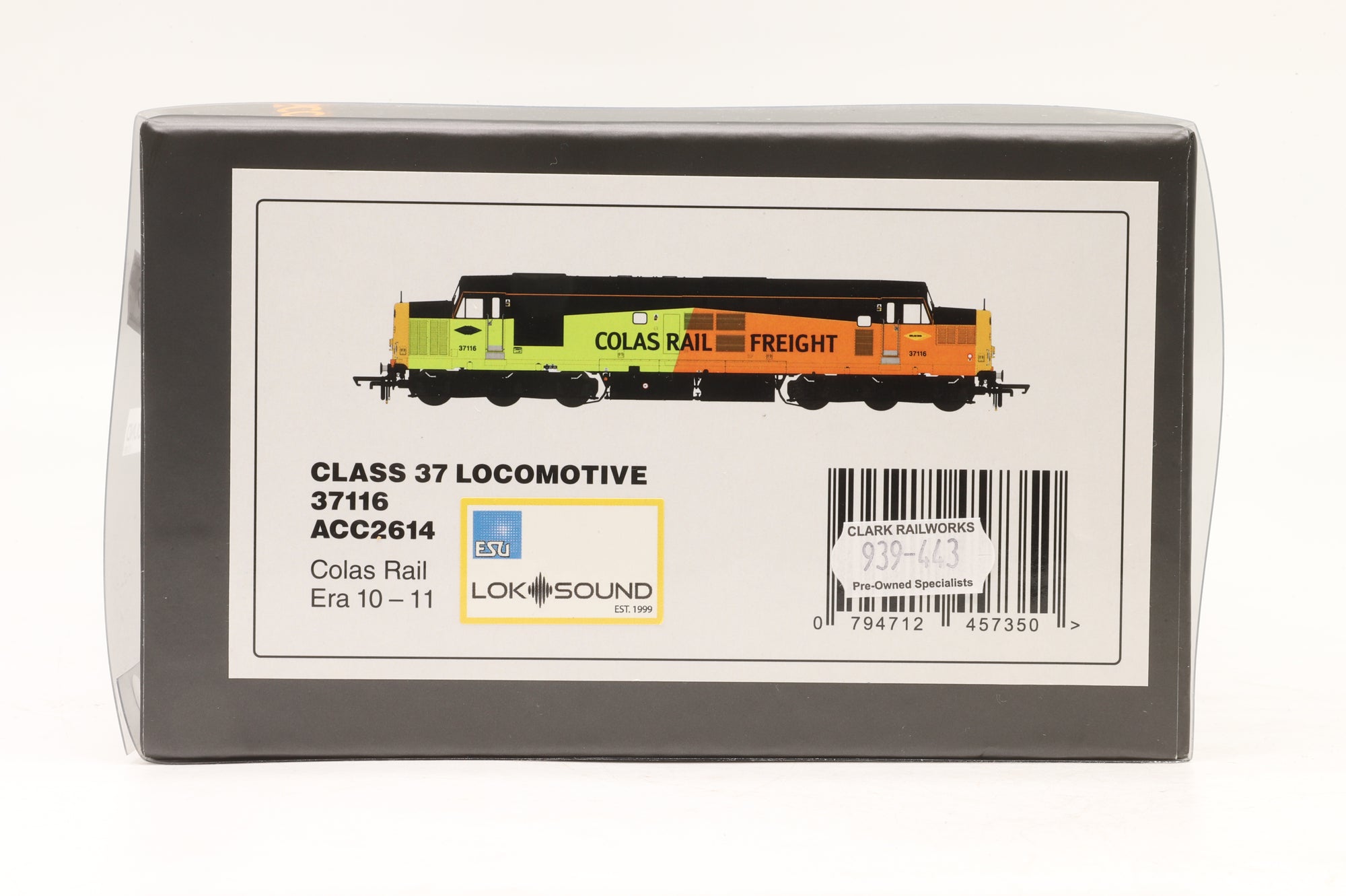 Accurascale OO ACC2614 Class 37 '37116' Colas Rail Weathered DCC Sound