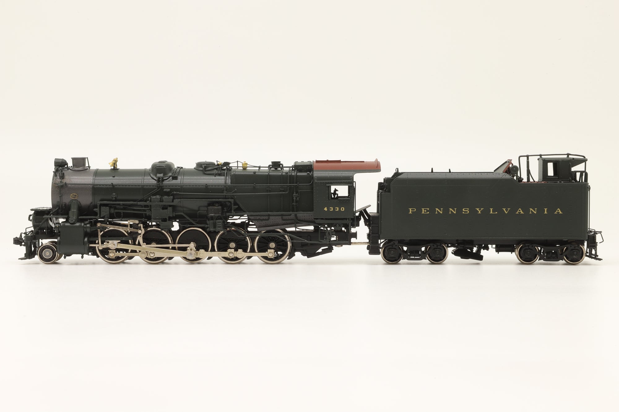 WORKSHOP Railworks Ltd HO L-2472P '4330' P.R.R. 1-1s 2-10-0, Factory Painted Brass