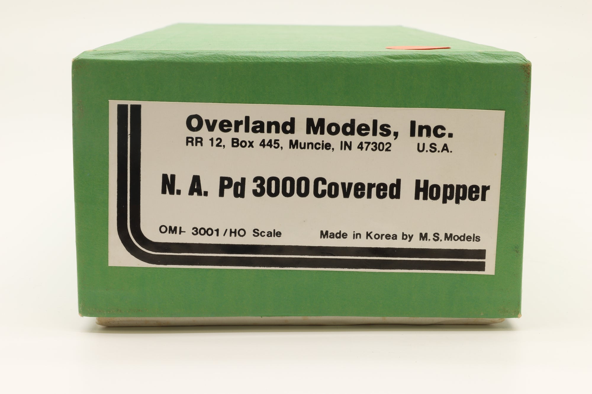 Overland Models HO Brass 3001 NA PD3000 Covered Hopper Unpainted