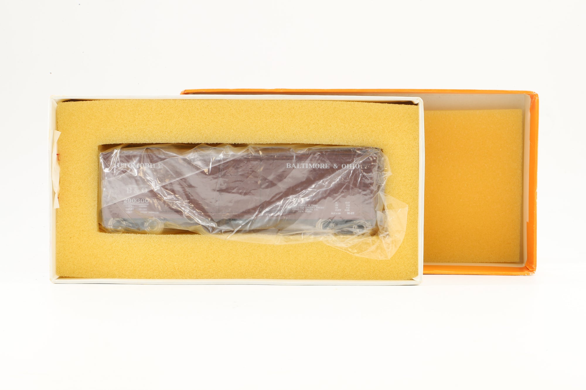 Precision Scale HO Brass 15750-1 Box Car Auto B&O Class M27 '290300'