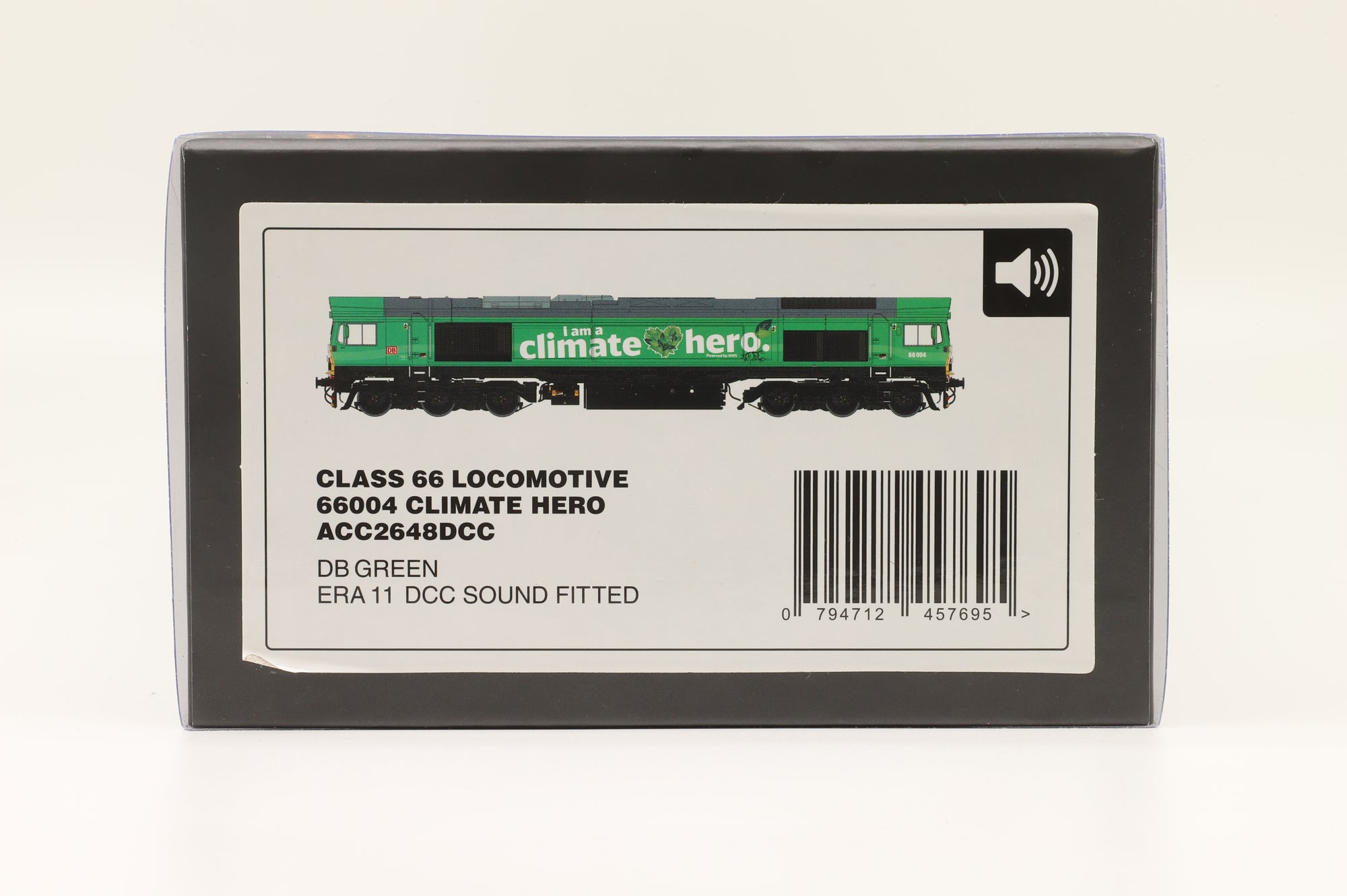 Accurascale ACC2648DCC Class 66 Climate Hero '66004' DB Green, DCC Sound
