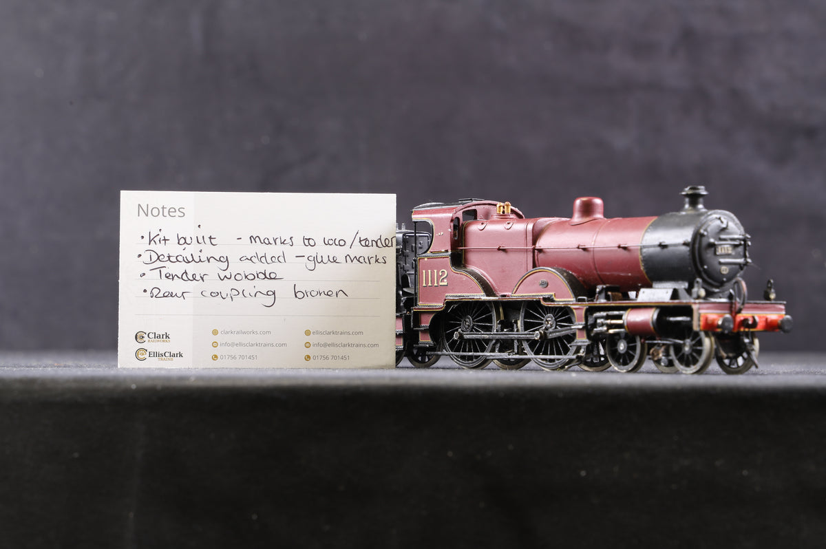 Kit Built OO LMS 4-4-0 Midland Compound &#39;1112&#39; LMS Crimson