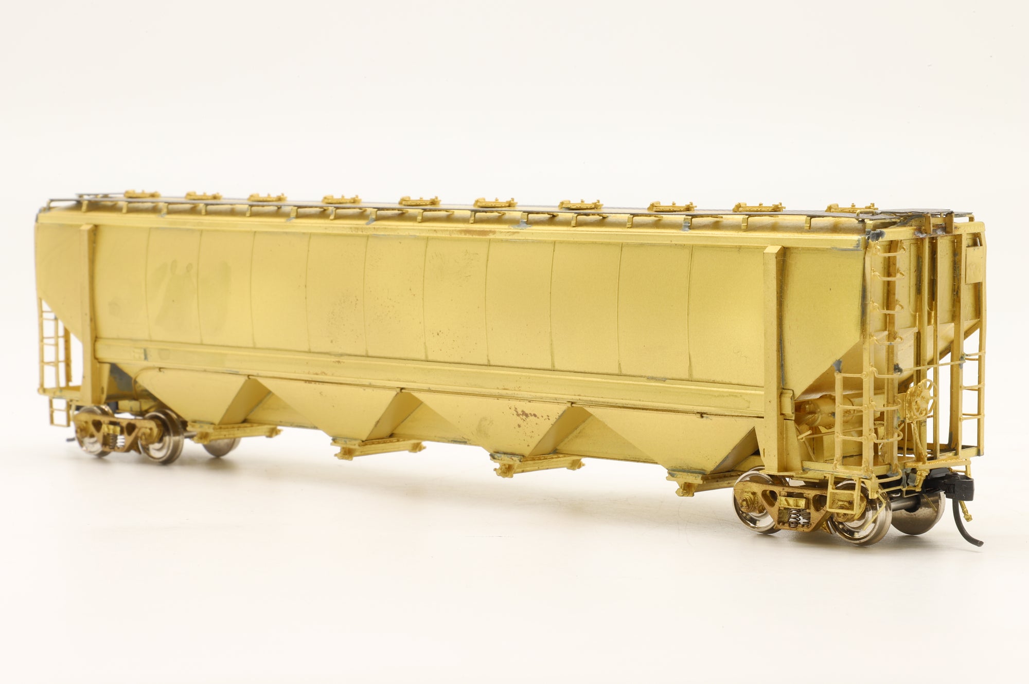 Overland HO Brass 3179 Richmond Covered Hopper Unpainted