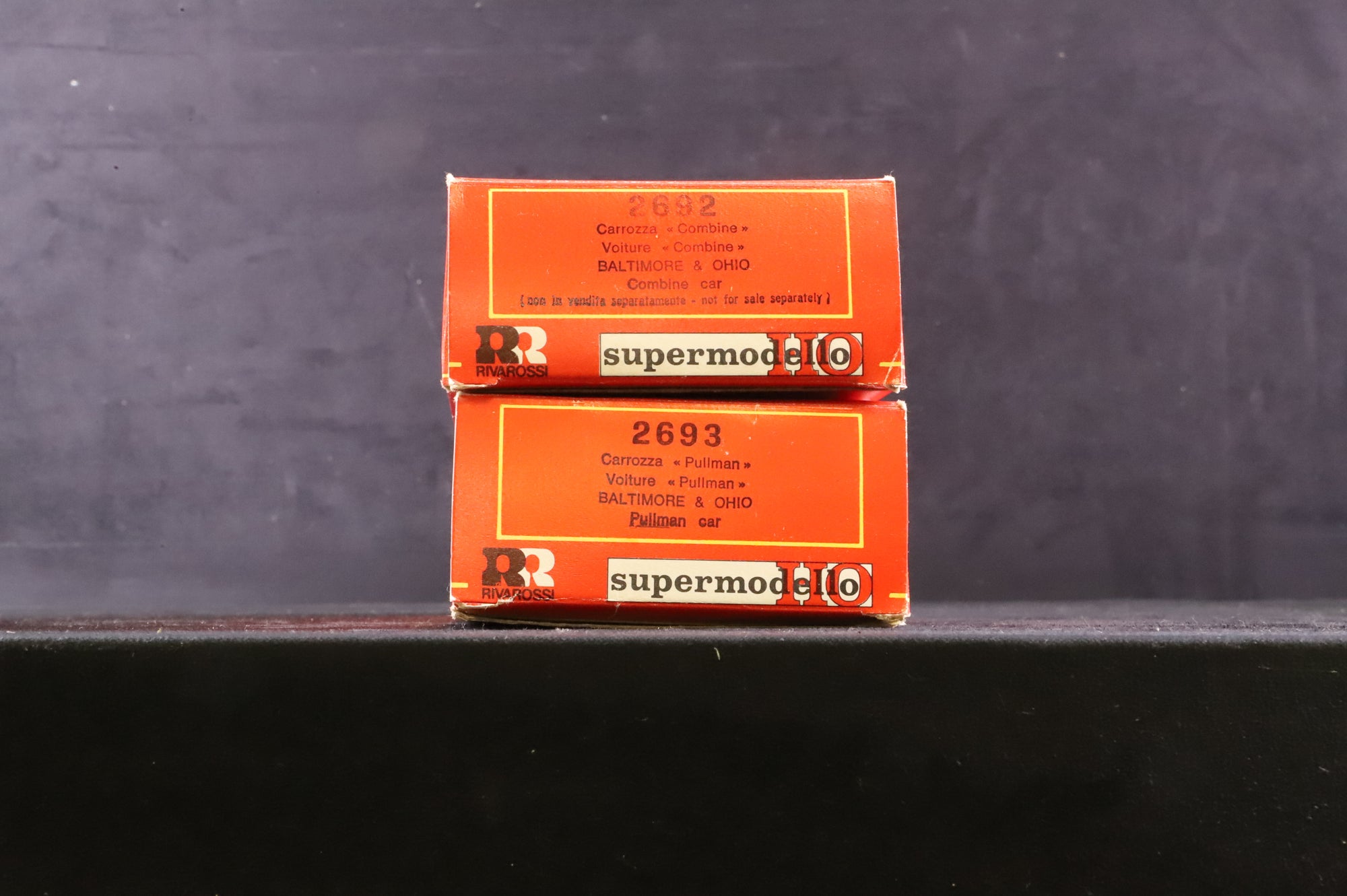 Rivarossi HO Pair of Pullmans, Inc, 2692 The Capitol Limited 'Capitol Home' & 2693 Lincoln Memorial