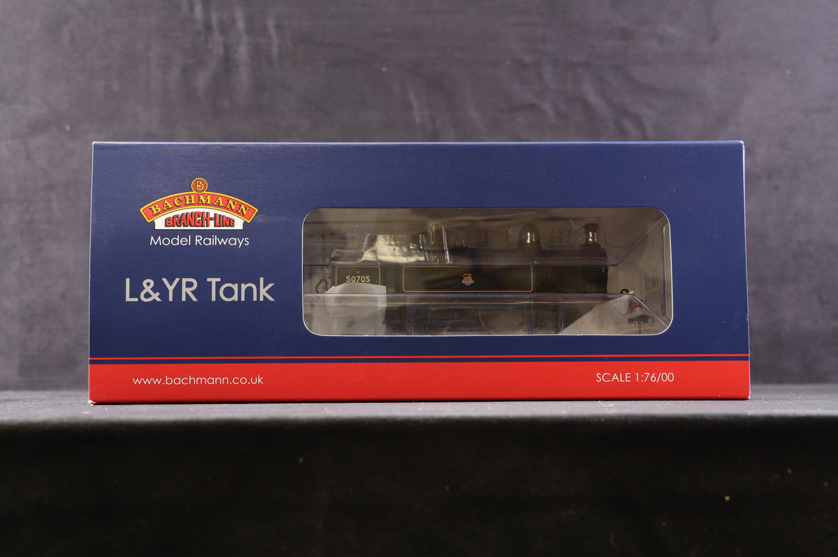 Bachmann OO 31-169 L&amp;YR 2-4-2 Tank &#39;50795&#39; BR Lined Black Early Emblem