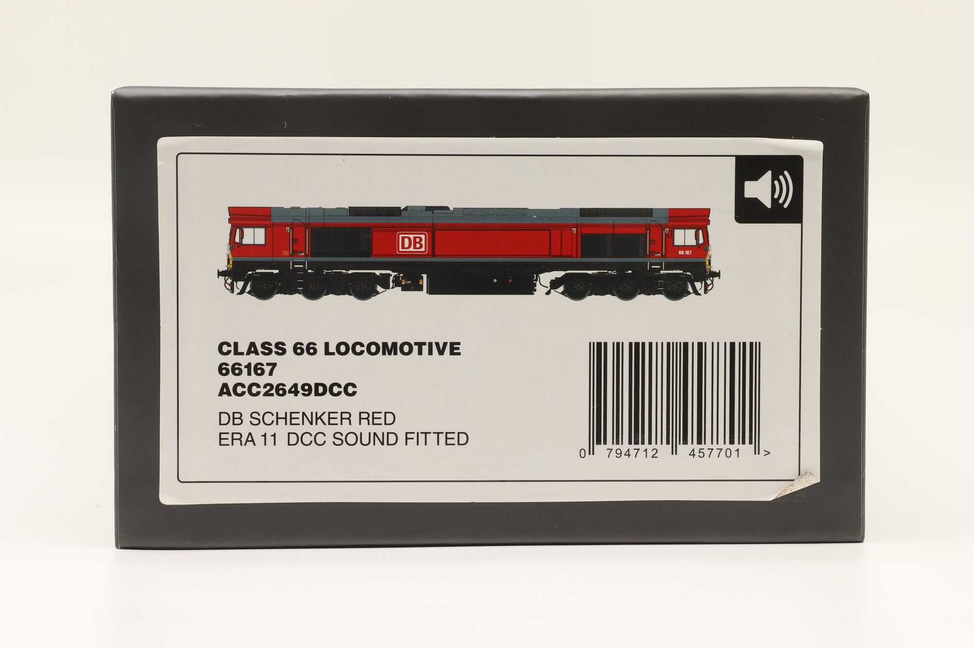 Accurascale OO ACC2649DCC Class 66 '66167' DB Schenker Red, DCC Sound