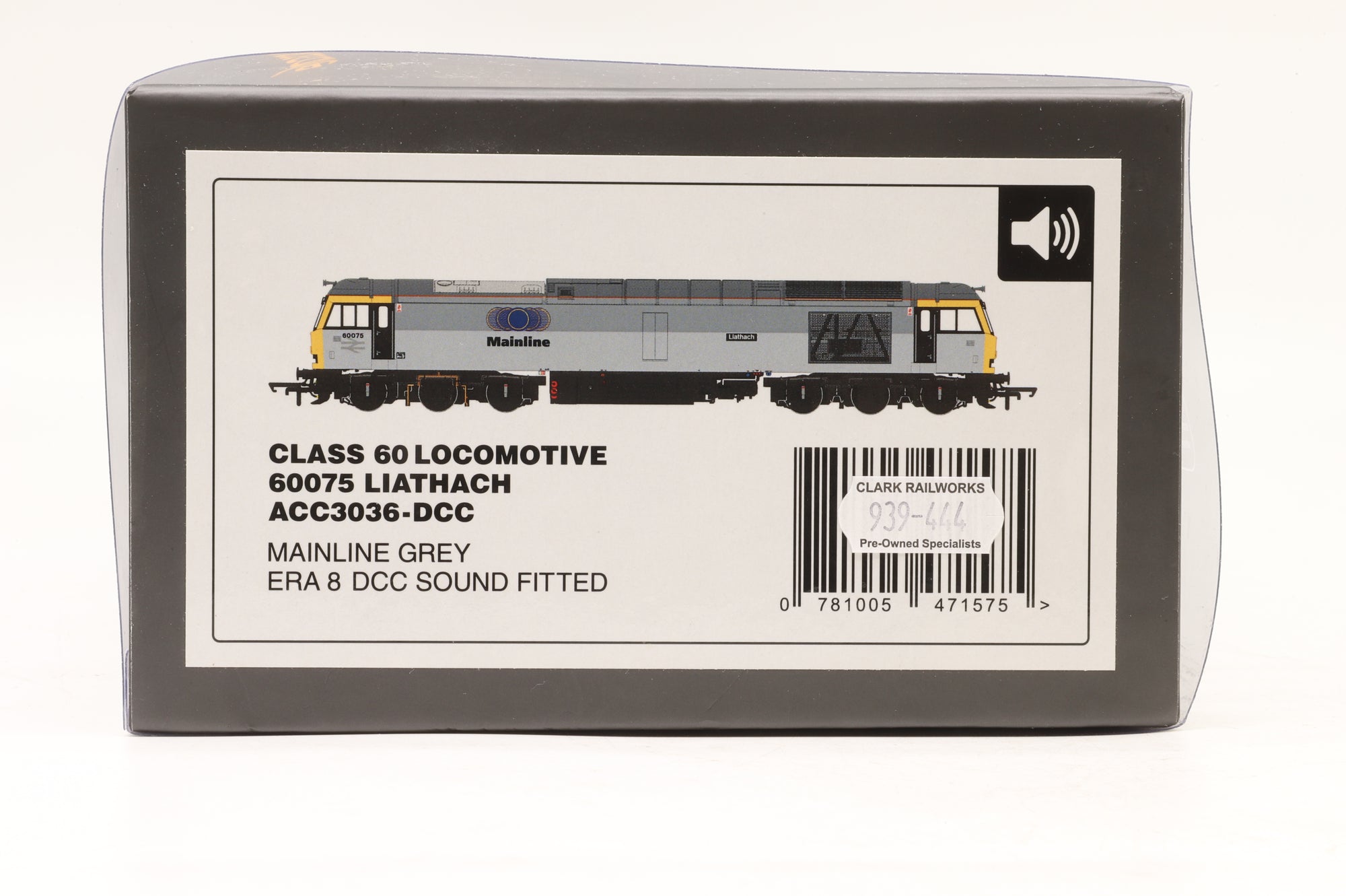 Accurascale OO ACC3036 Class 60 '60075' 'Liathach' Mainline Grey DCC Sound