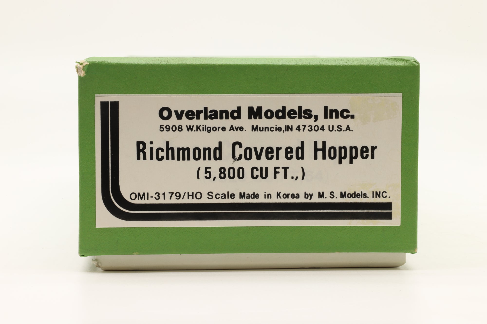 Overland HO Brass 3179 Richmond Covered Hopper Unpainted