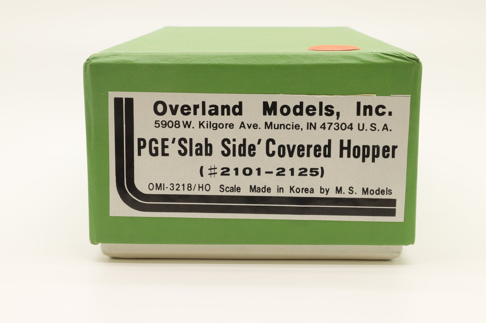 Overland Models HO Brass 3218 PGE 'Slab Side' Covered Hopper Unpainted