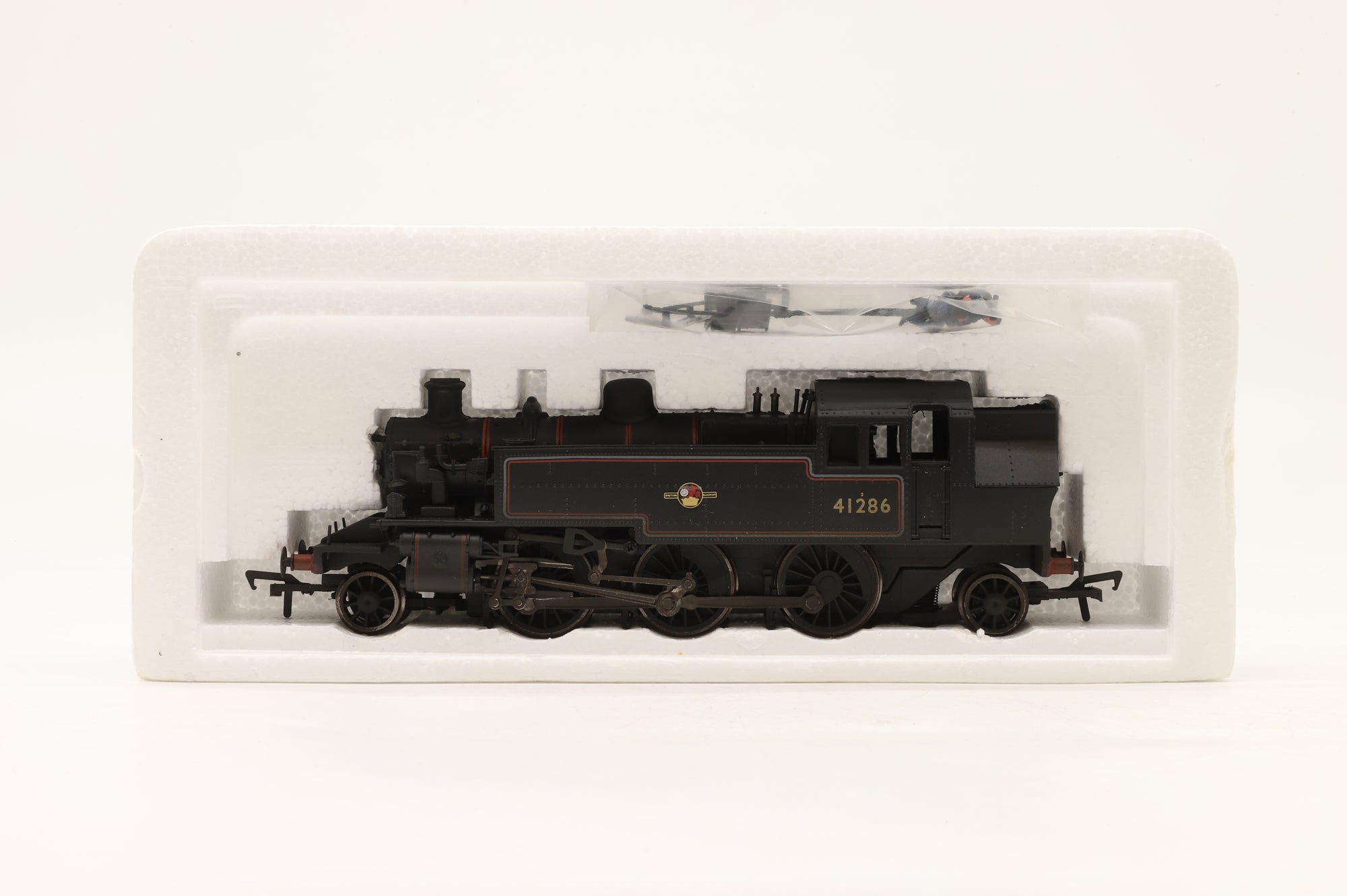 Bachmann OO 31-454 Ivatt Tank 41286 in Lined BR Black L/C w/ Push Pull Fitted – Weathered