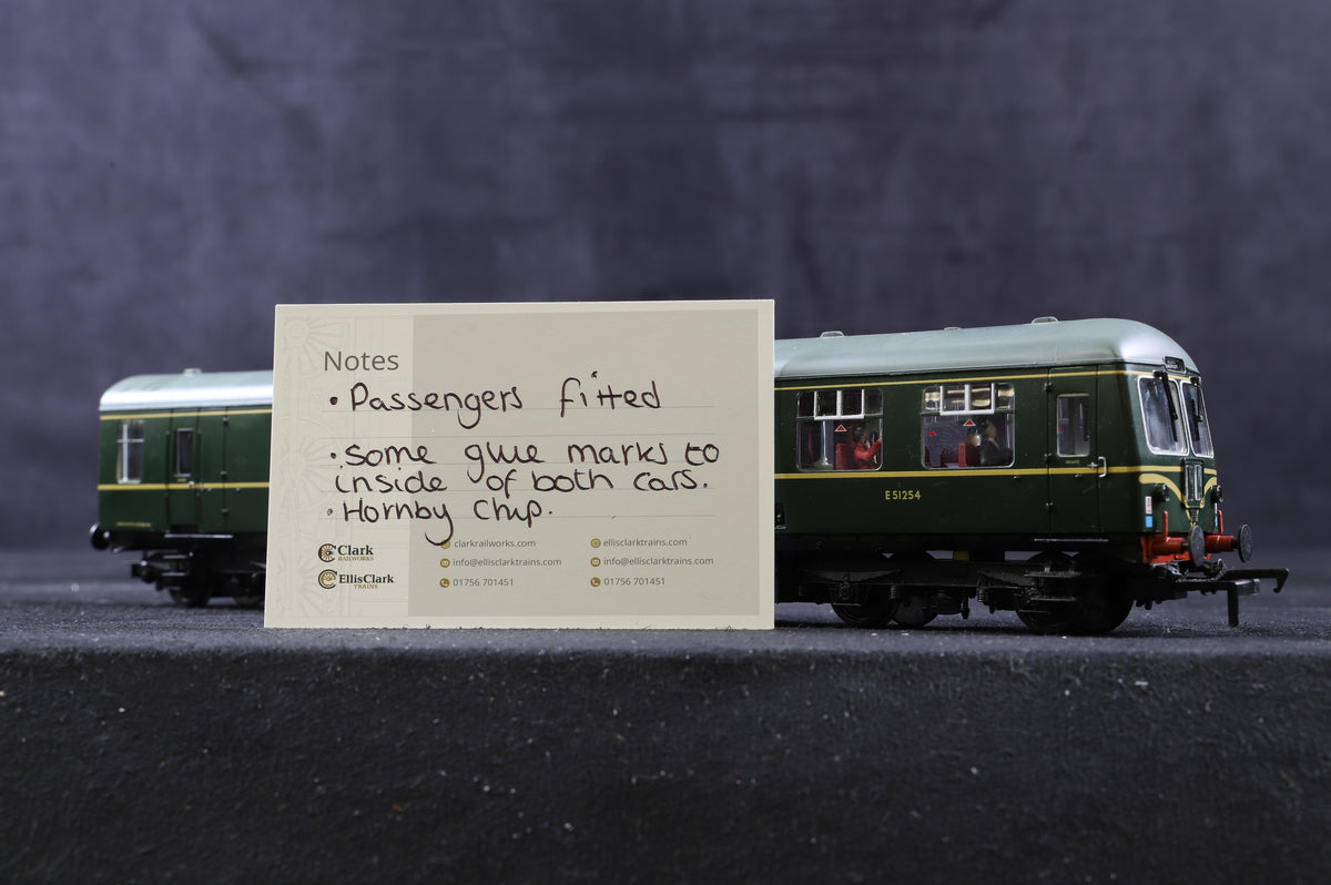 Bachmann OO 31-326 Class 105 2 Car DMU BR Green With Speed Whiskers, DCC Fitted