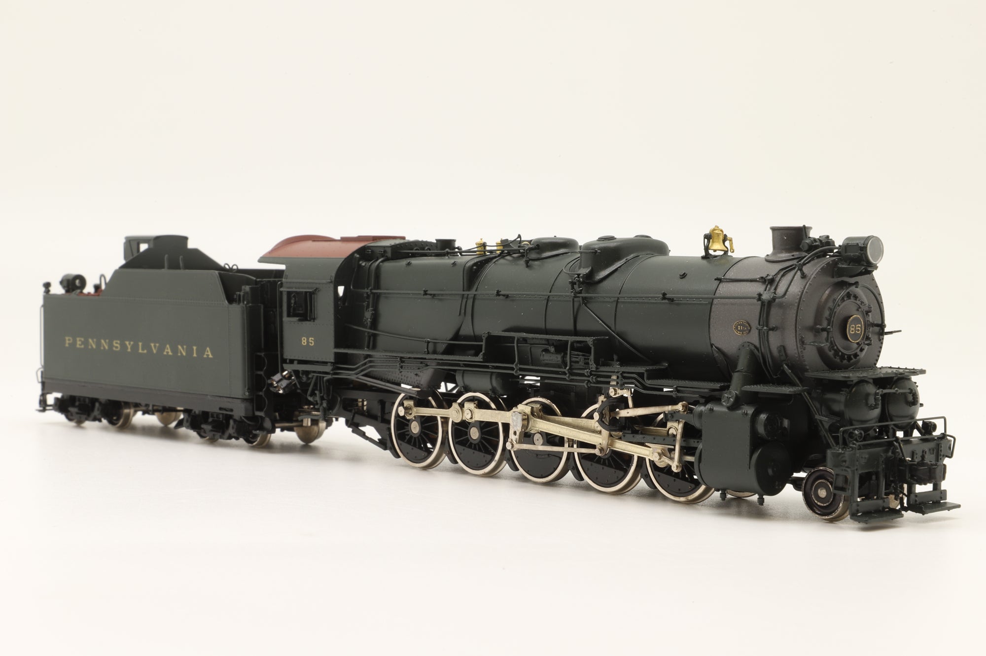Railworks Ltd HO P.R.R 1-1s 2-10-0 P.R.R L-2471P #85, Factory Painted Brass