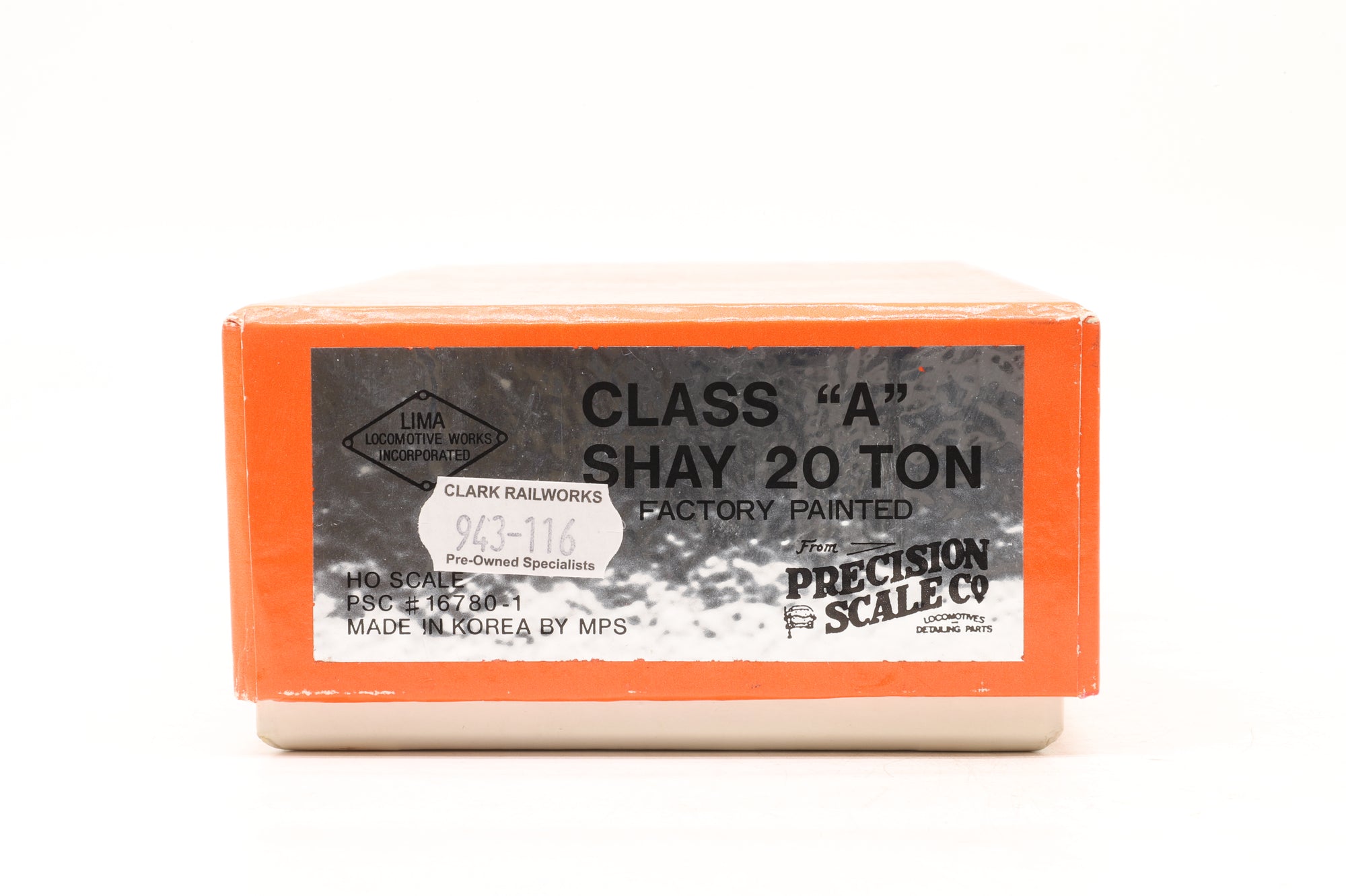 Iron Horse Models HO Brass Class A Shay 20 Ton Factory Painted
