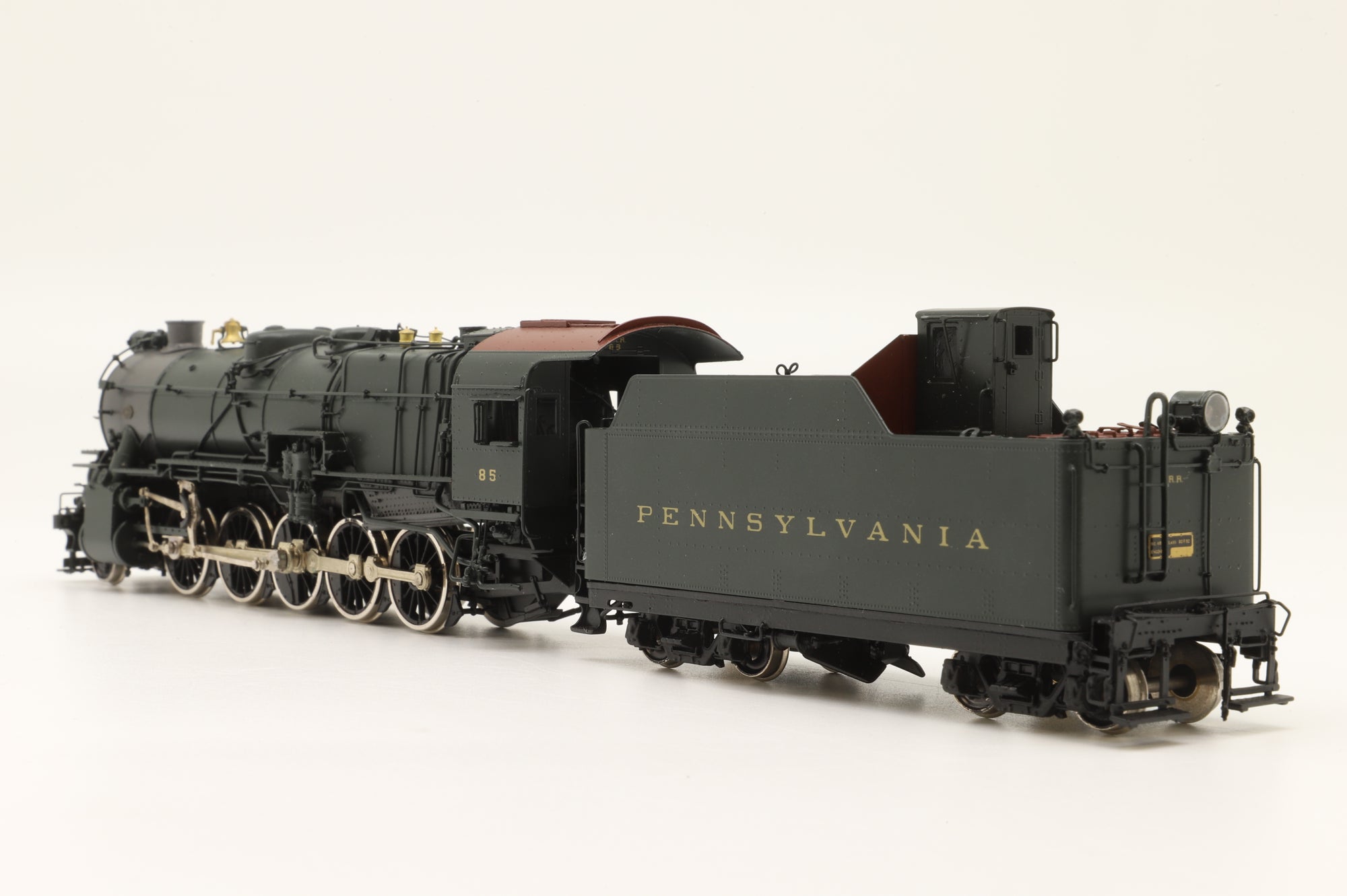Railworks Ltd HO P.R.R 1-1s 2-10-0 P.R.R L-2471P #85, Factory Painted Brass