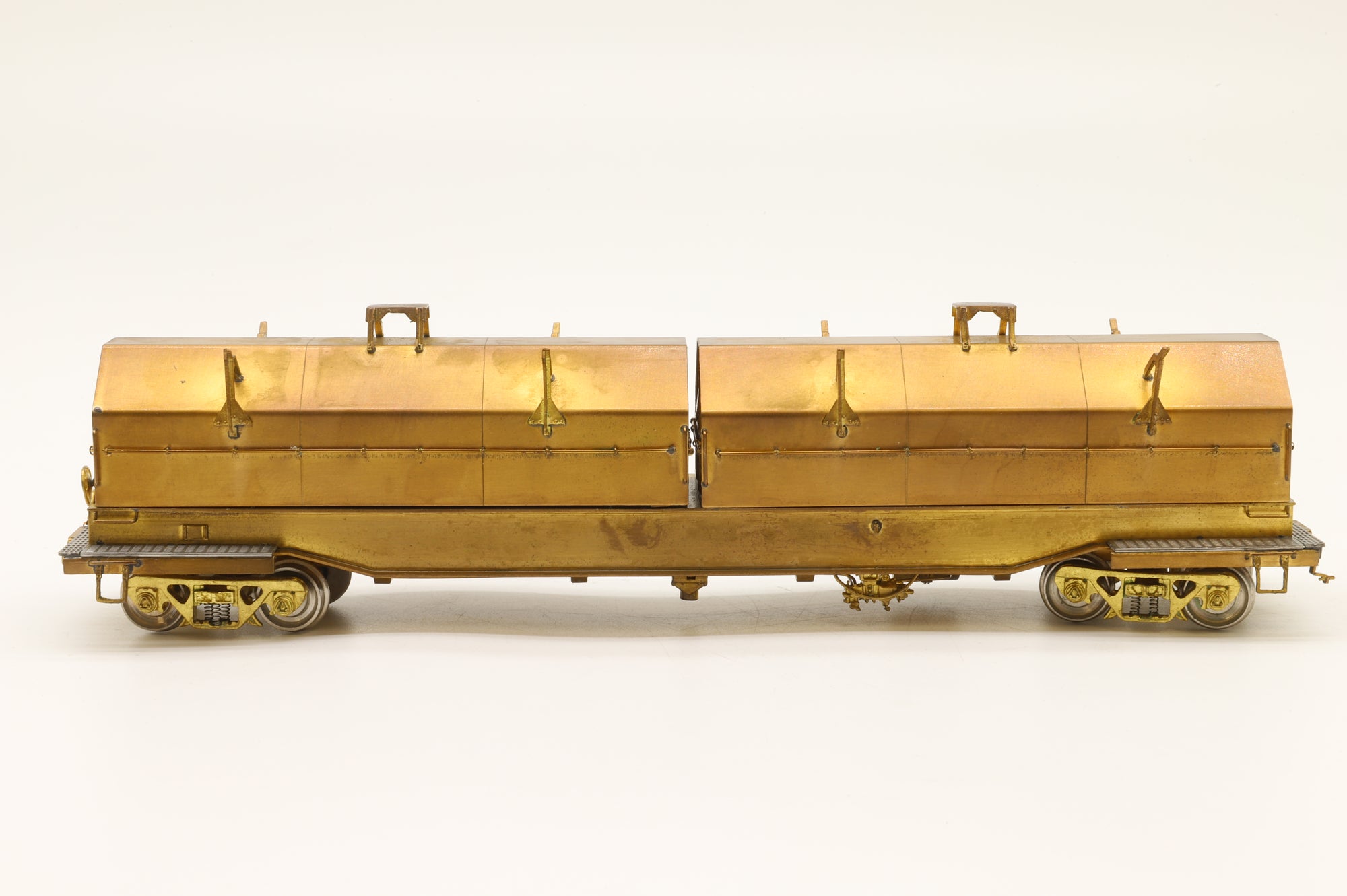 Overland Models HO Brass 1389 Evans Steel Coil Car Type II Unpainted