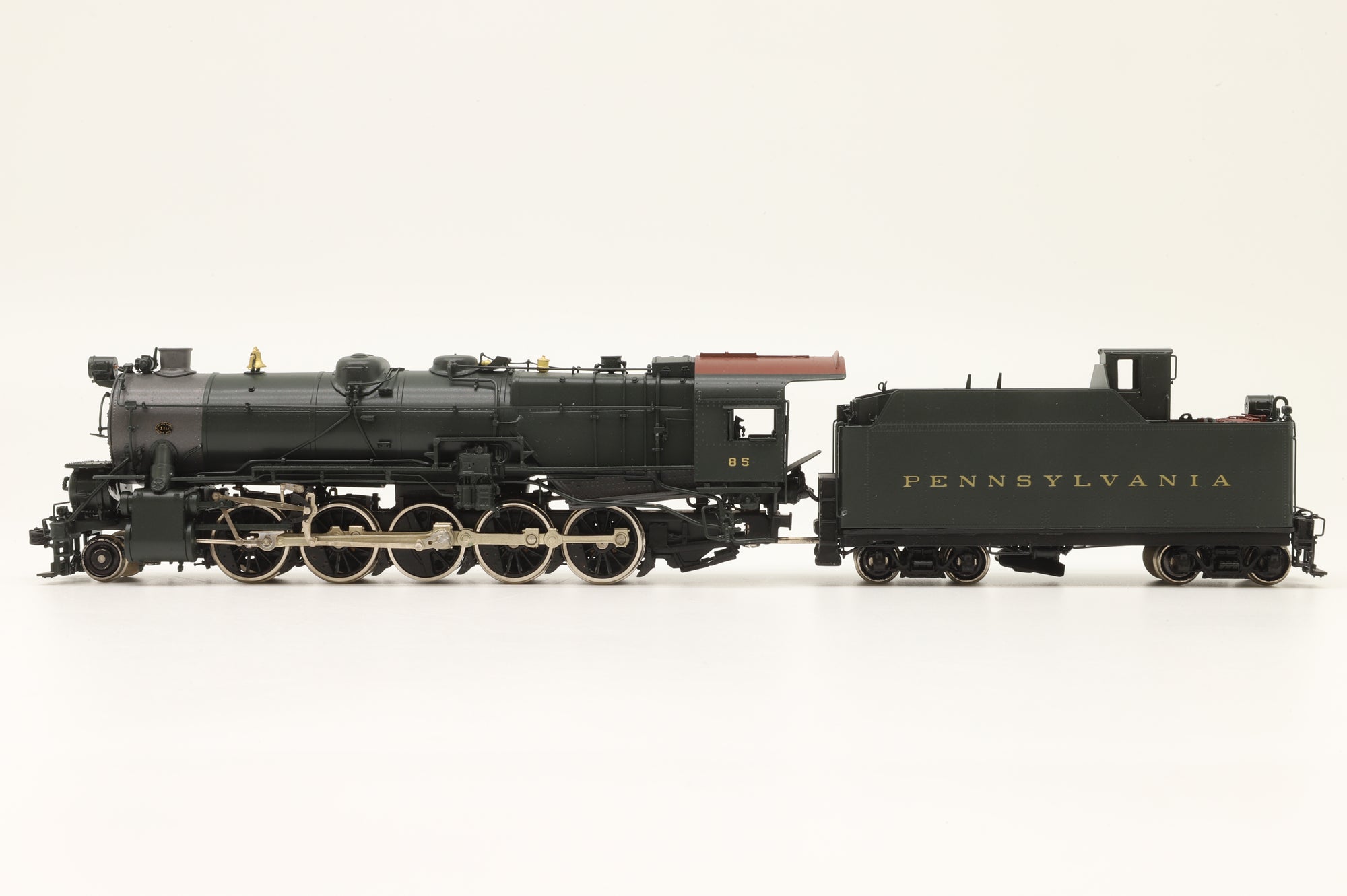 Railworks Ltd HO P.R.R 1-1s 2-10-0 P.R.R L-2471P #85, Factory Painted Brass