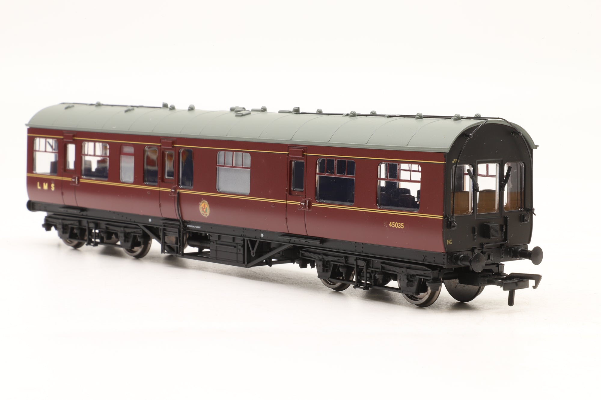 Bachmann OO 39-779 Inspection Saloon LMS Maroon, Re-numbered & Crested