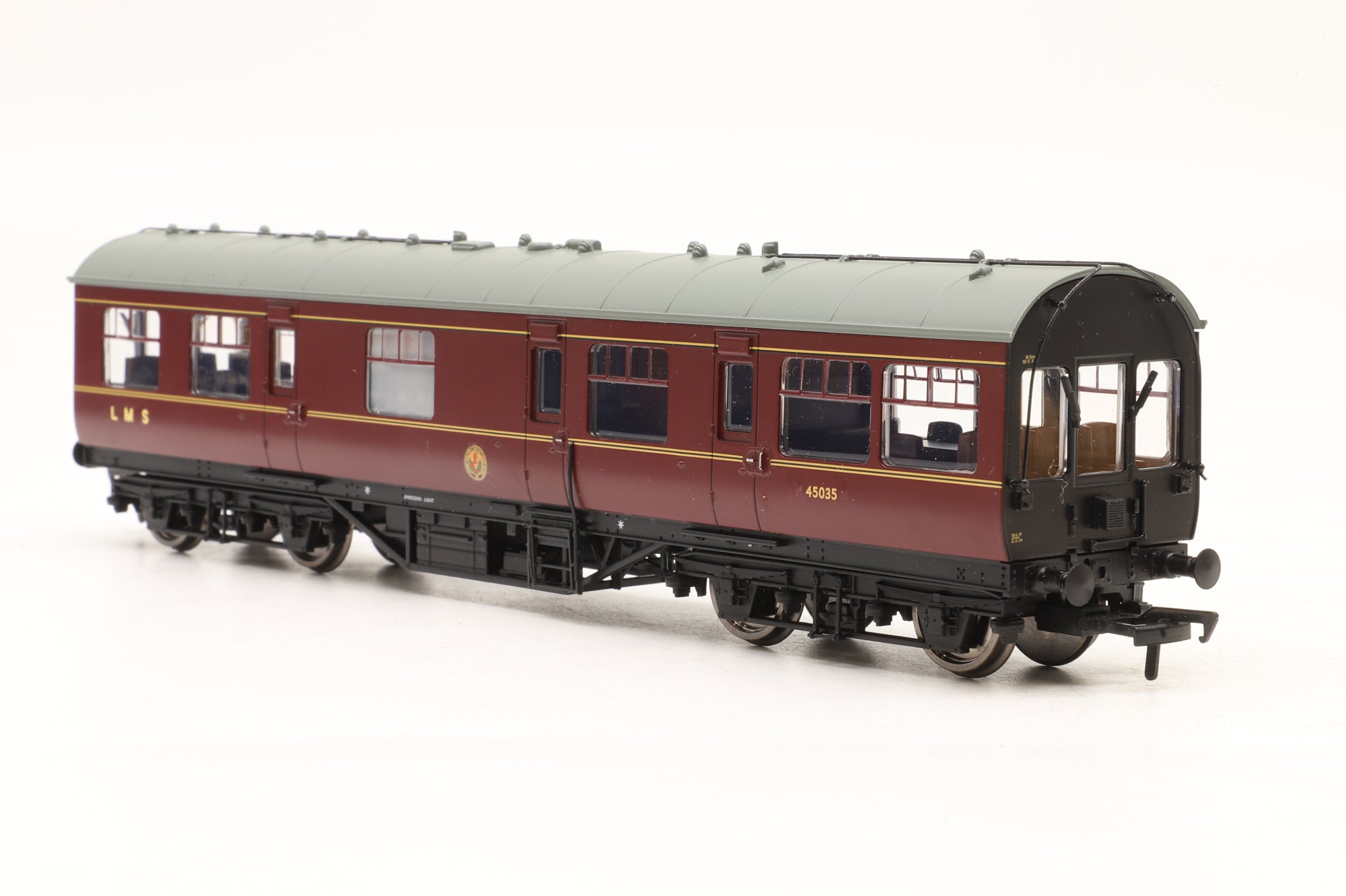 Bachmann OO 39-779 Inspection Saloon LMS Maroon, Re-numbered & Crested