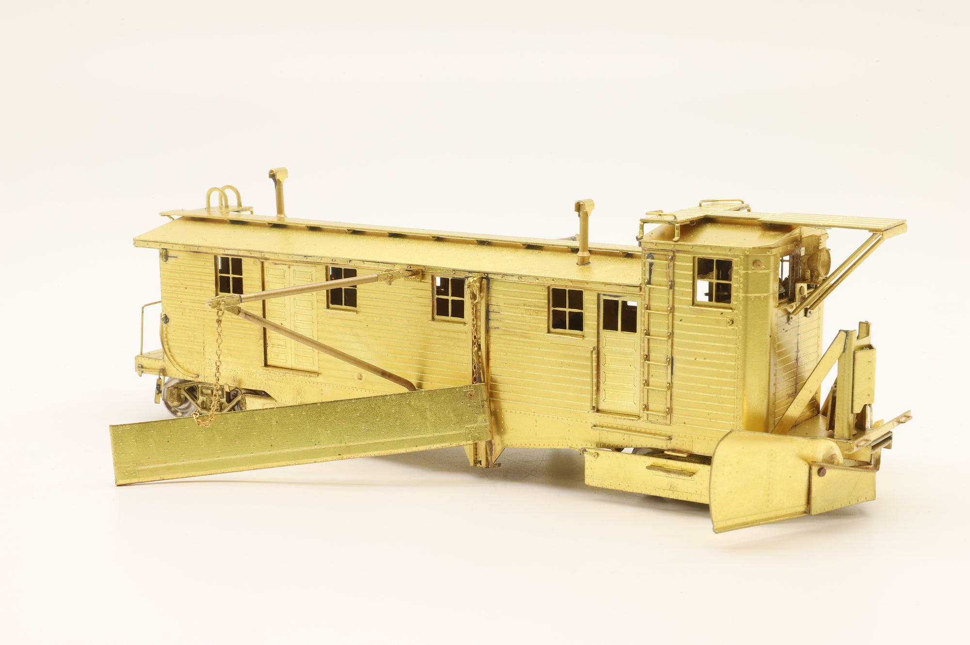 Overland Models HO Brass 1680-1694 Great Northern Snow Dozer Unpainted