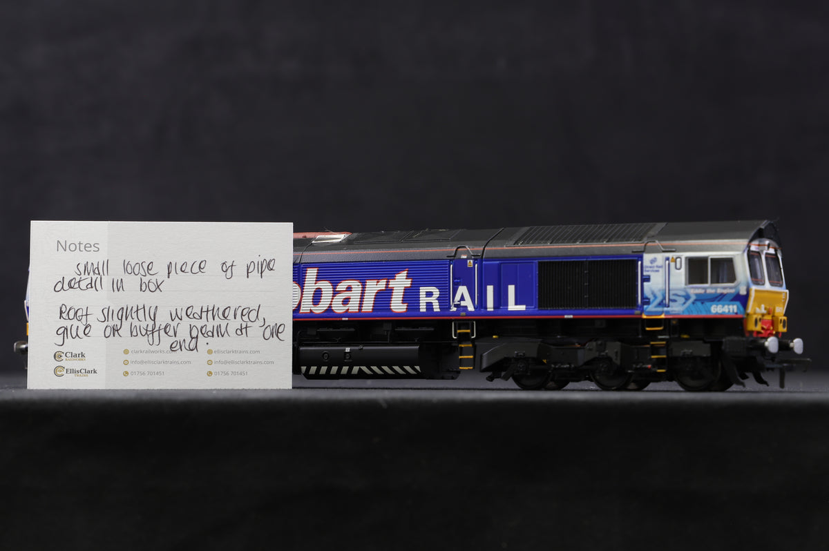 Bachmann OO 32-977 Class 66/9 Diesel DRS/ Stobart Rail &#39;66411&#39;, DCC Sound