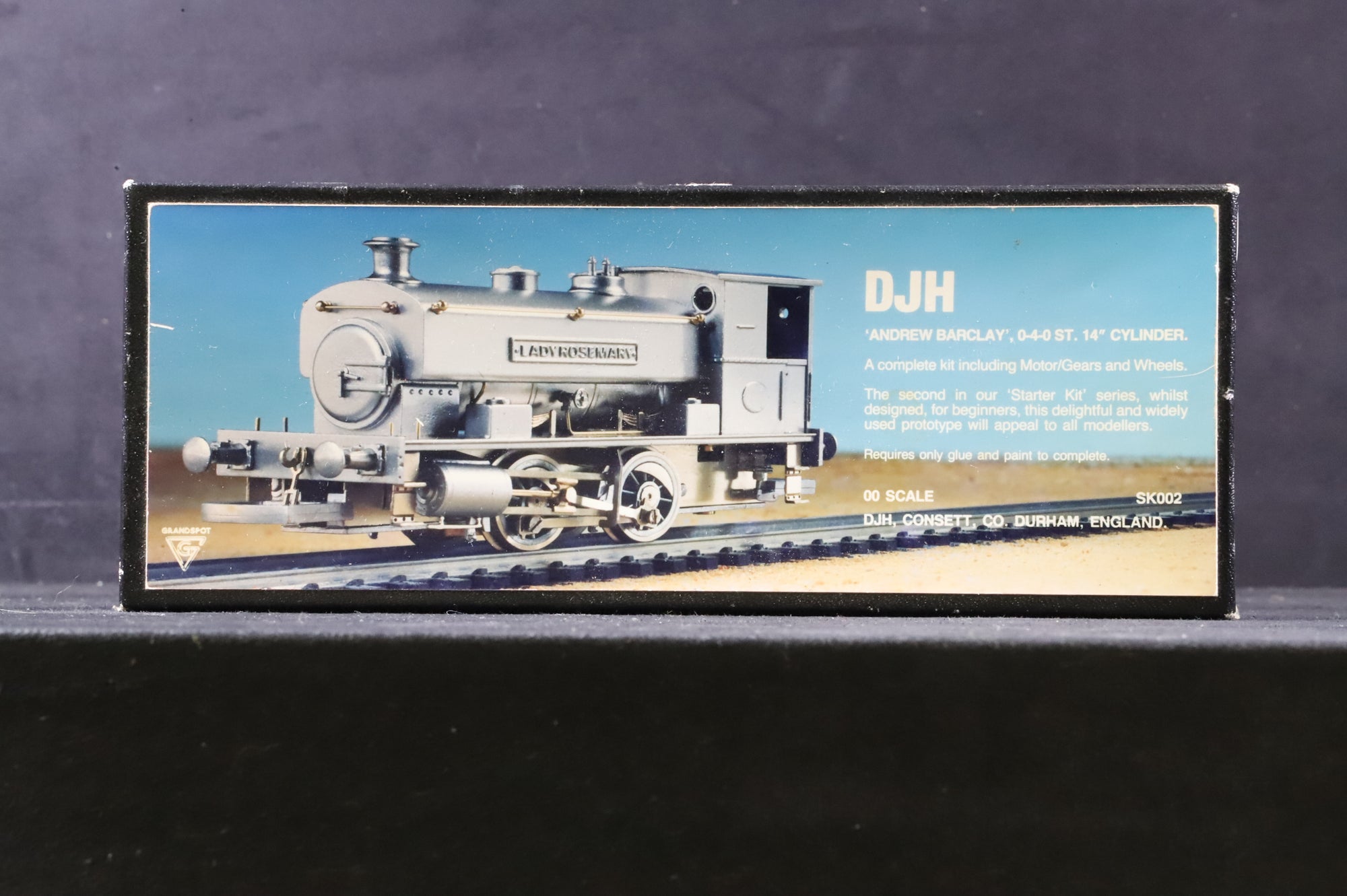 WORKSHOP DJH OO Kit Andrew Barclay 0-4-0T No.24 'Lady Jane' in Blue/Red - Weathered