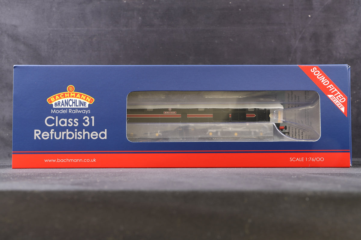 Bachmann OO 35-825YSFX Class 31/4 31452 ‘Minotaur’ Fragonset Sound Fitted Deluxe, TMC Ltd Ed