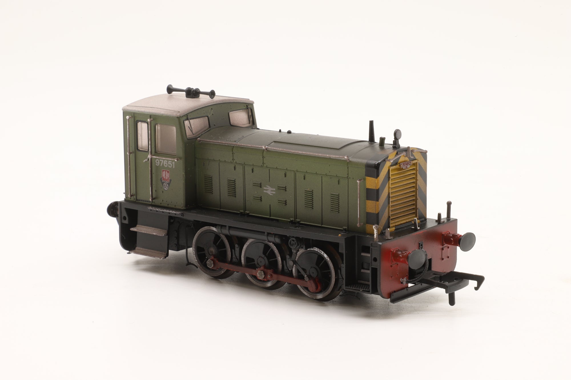 KMRC OO K2403 Ruston 165DE No.97651 in BR Light Drab Green - Weathered