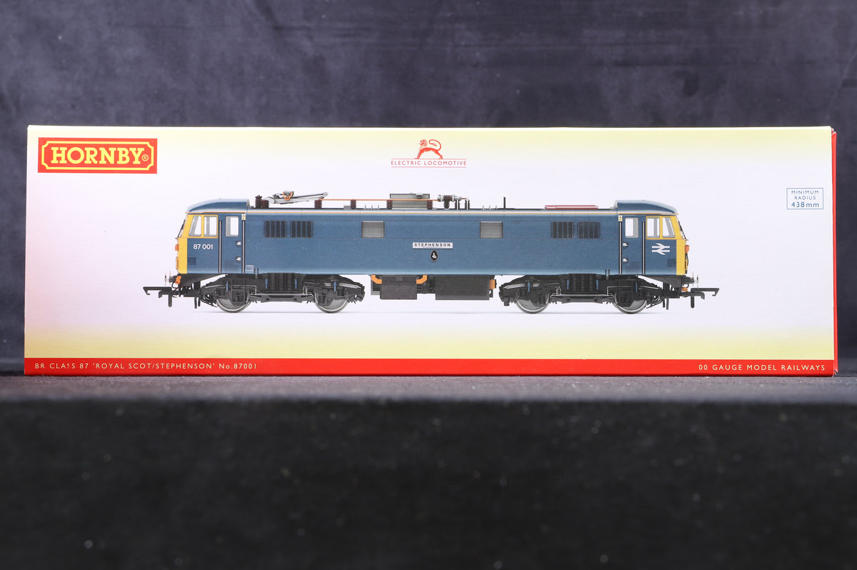 Hornby OO R3739 BR Class 87 &#39;Royal Scot/Stephenson&#39; No.87001