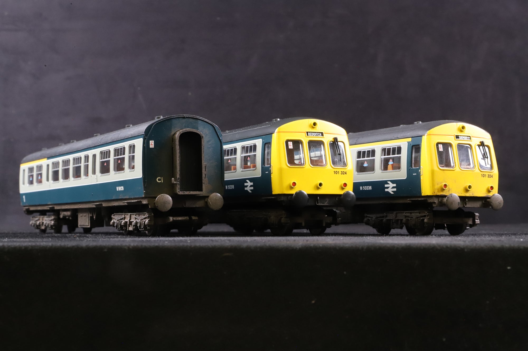 WORKSHOP Hornby OO Class 101 3 Car DMU Blue & Grey Weathered