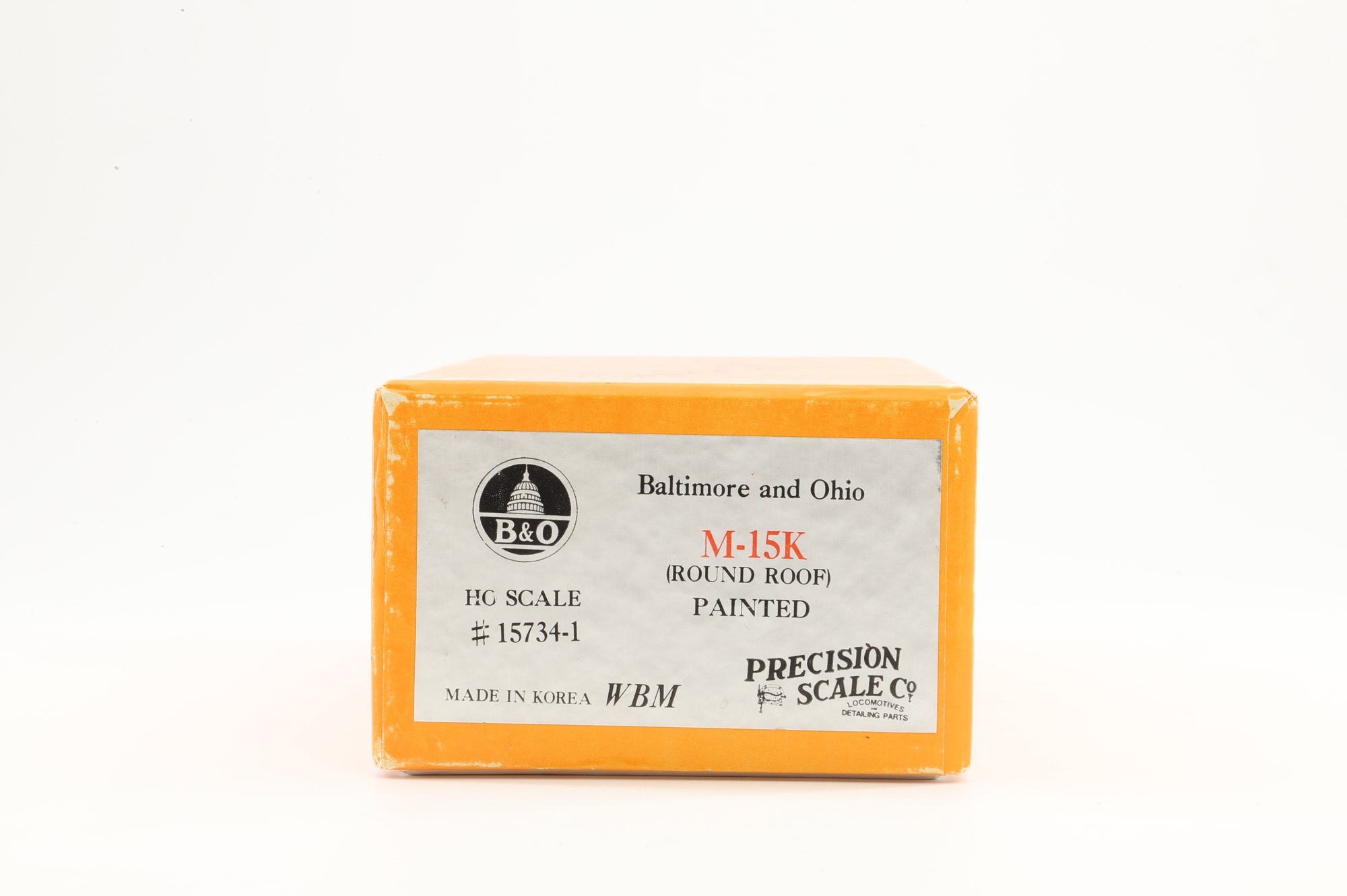 Precision Models HO Brass 15734.1 Box car B&O Class M15K Round Roof '370075'