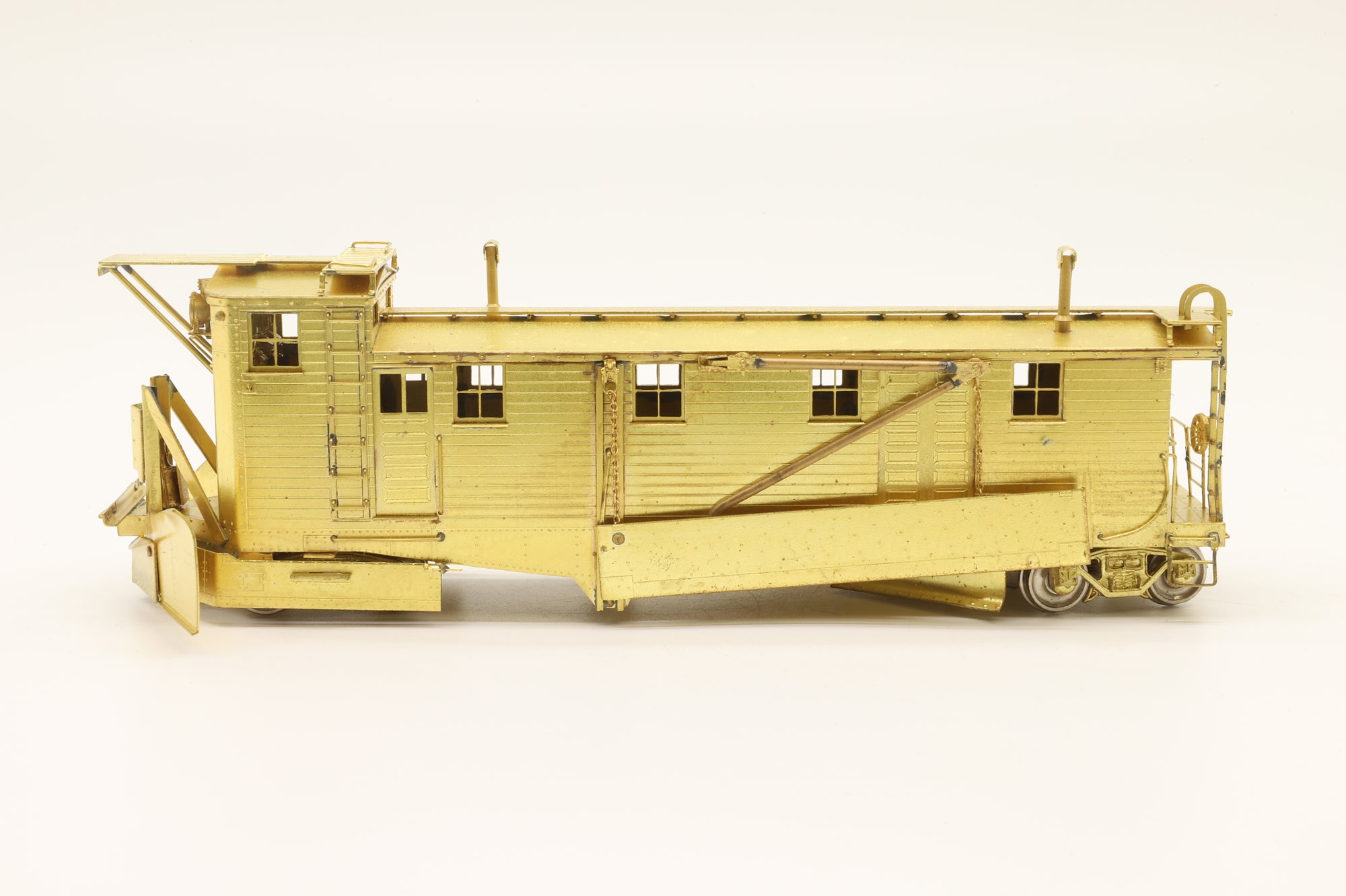 Overland Models HO Brass 1680-1694 Great Northern Snow Dozer Unpainted
