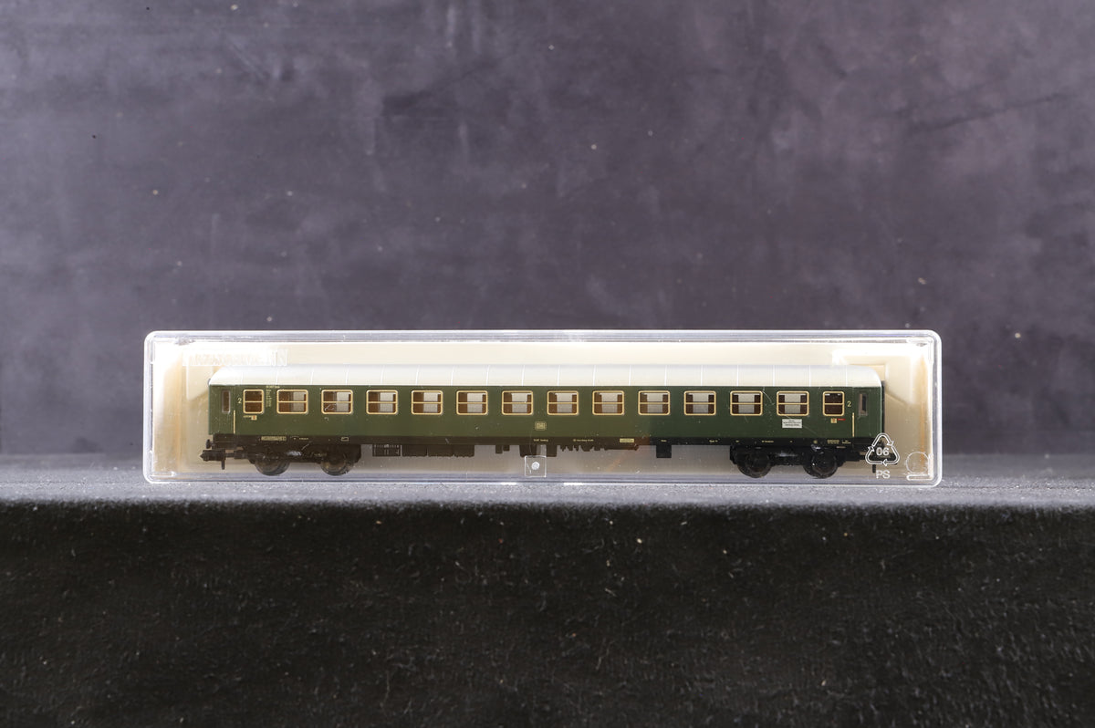 Fleischmann N Rake Of 5 DB Passenger &amp; Bagage Cars Inc. 8640, 8641, 8642 &amp; 8643x2