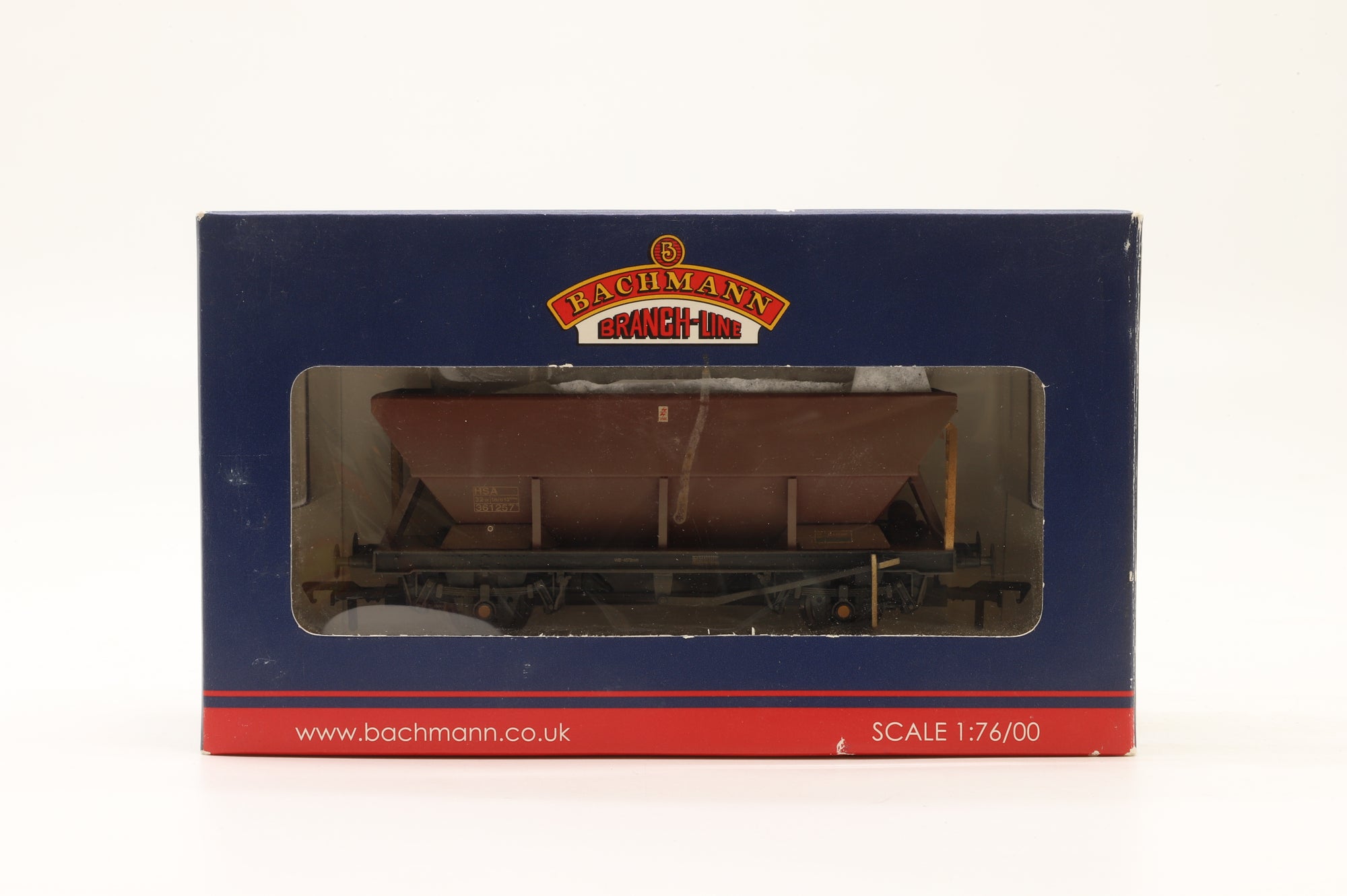 Bachmann OO 38-005/5A x7 Rake of 7 HSA Hopper Wagons in BR Bauxite (Late)
