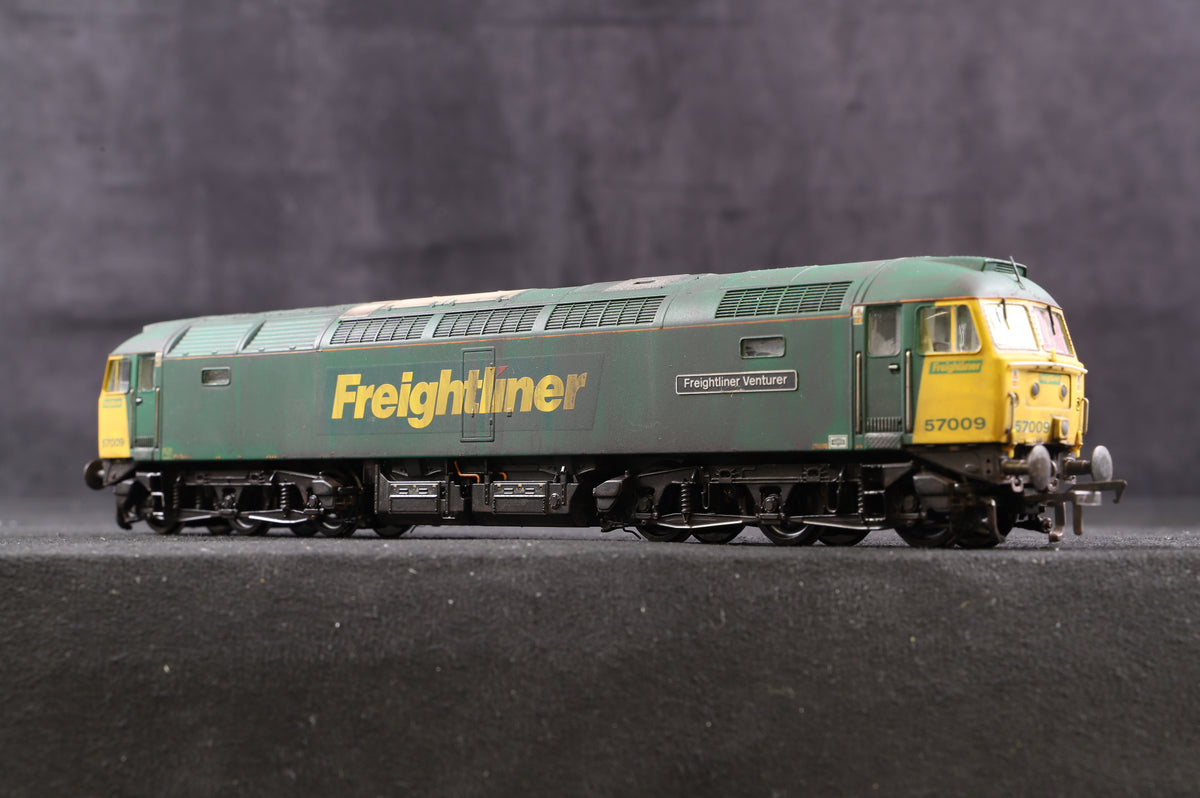 Bachmann OO Class 57 &#39;57009&#39; &#39;Freightliner Venturer&#39; Freightliner Weathered, Renamed &amp; Renumbered