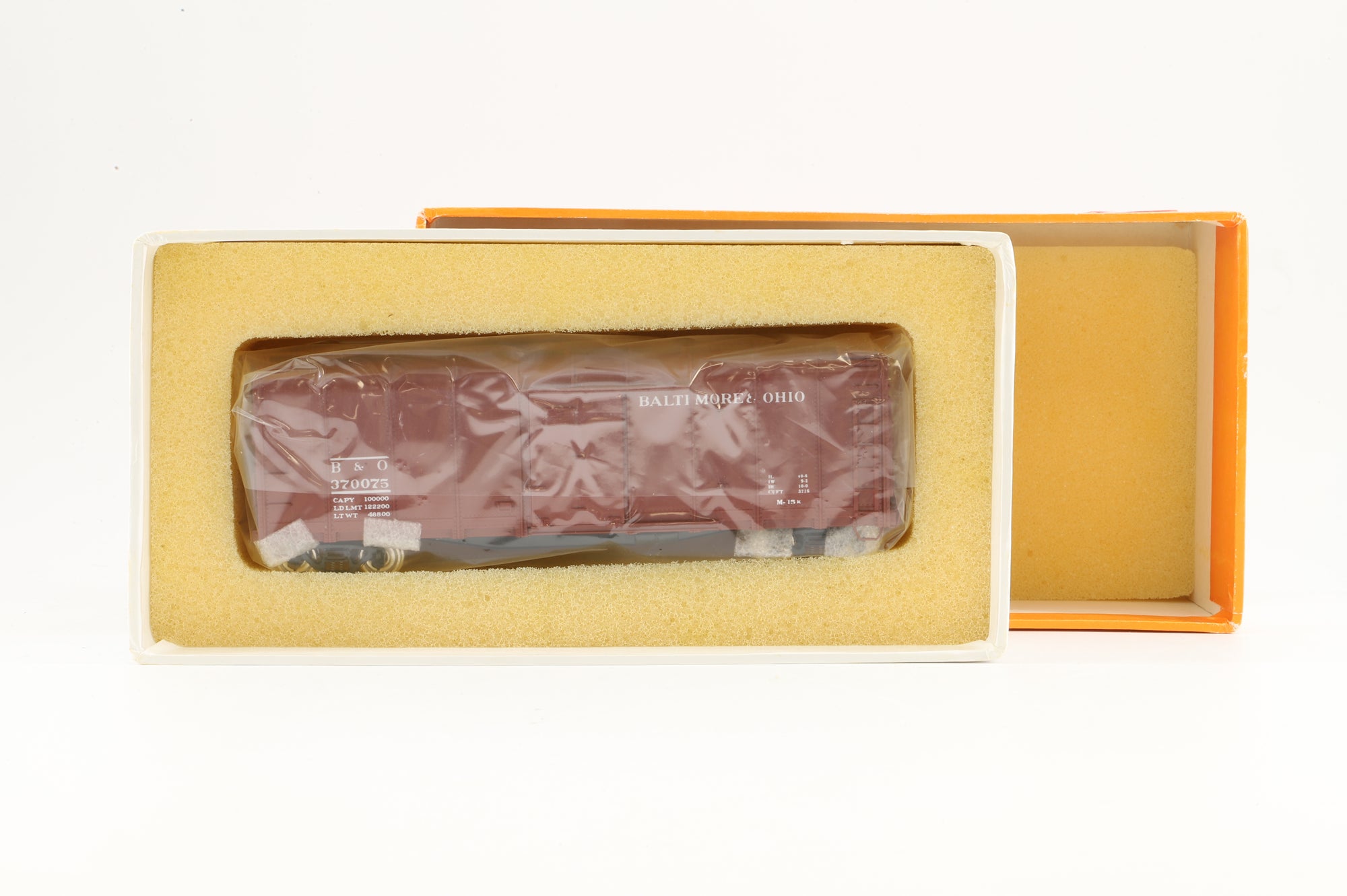 Precision Models HO Brass 15734.1 Box car B&O Class M15K Round Roof '370075'