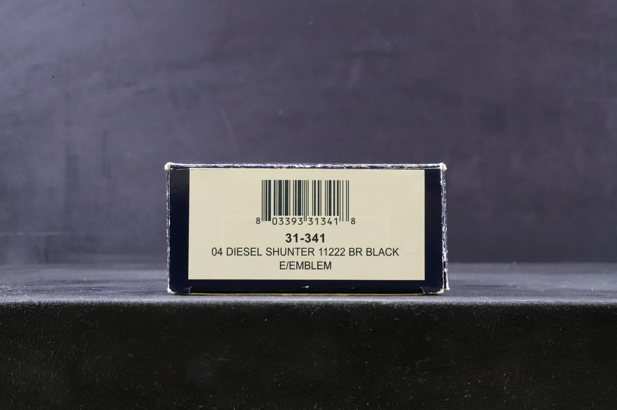 Bachmann OO 31-341 Class 04 11222 in BR Black w/ Early Crests