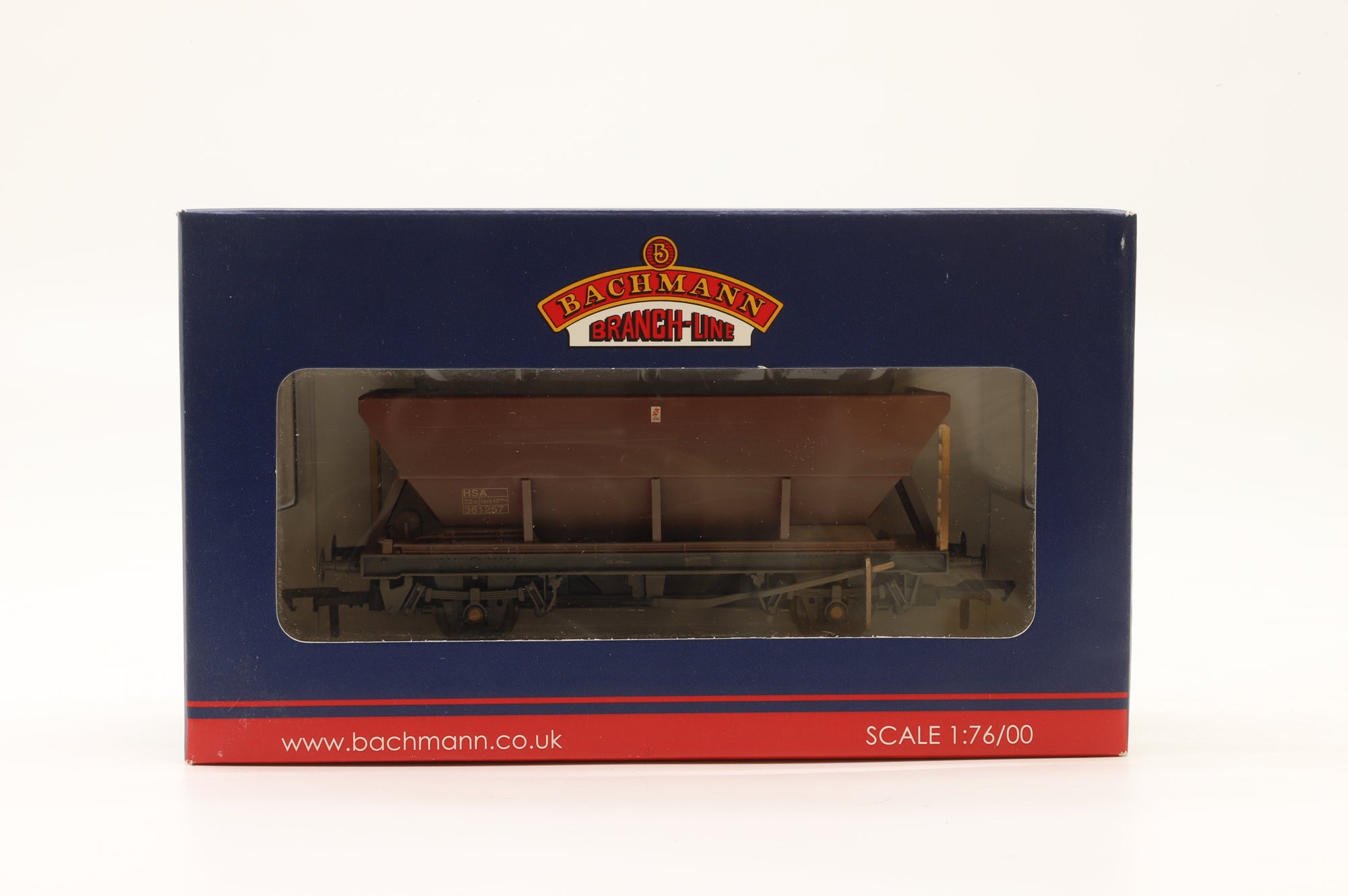 Bachmann OO 38-005/5A x7 Rake of 7 HSA Hopper Wagons in BR Bauxite (Late)